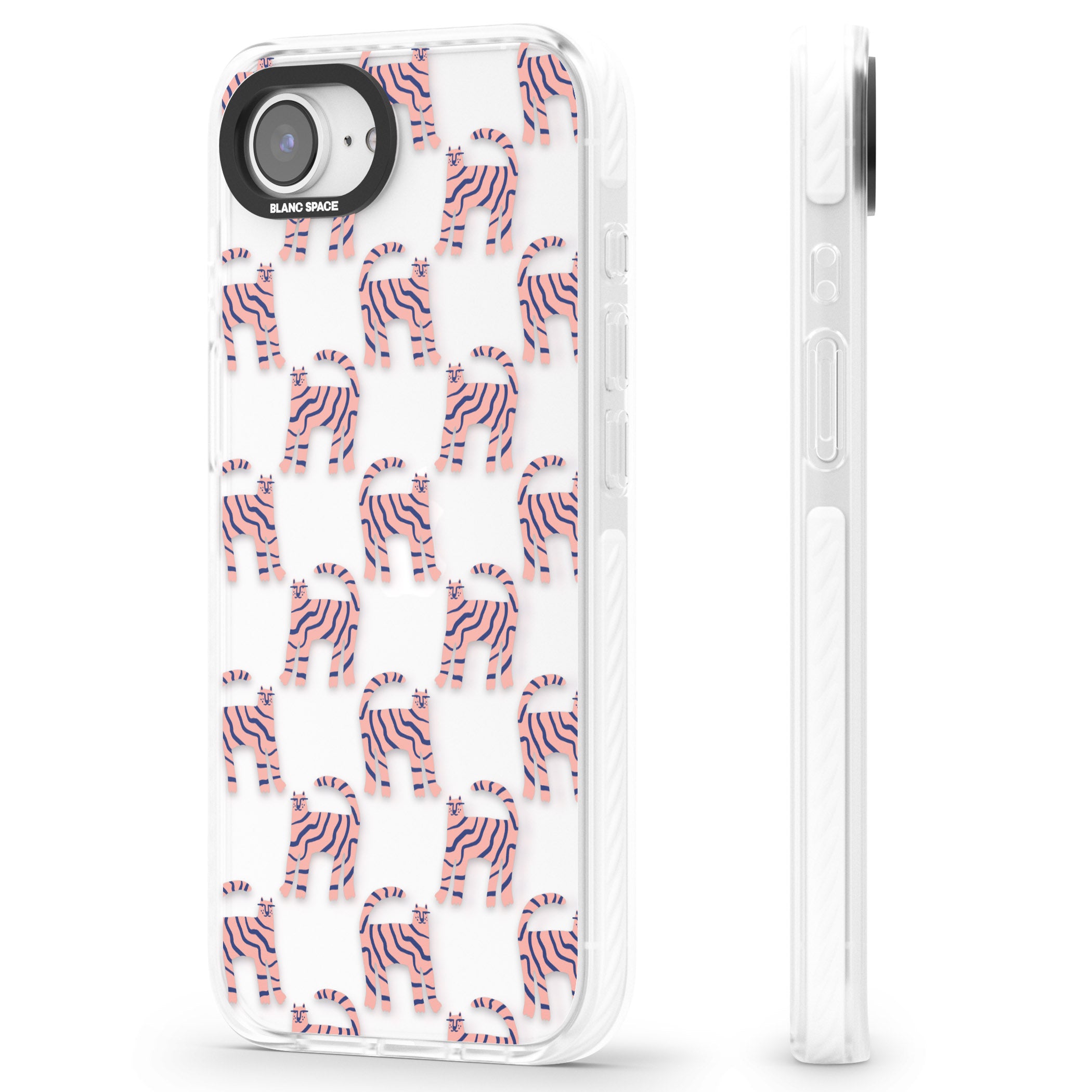 Pink And Blue Cat Pattern