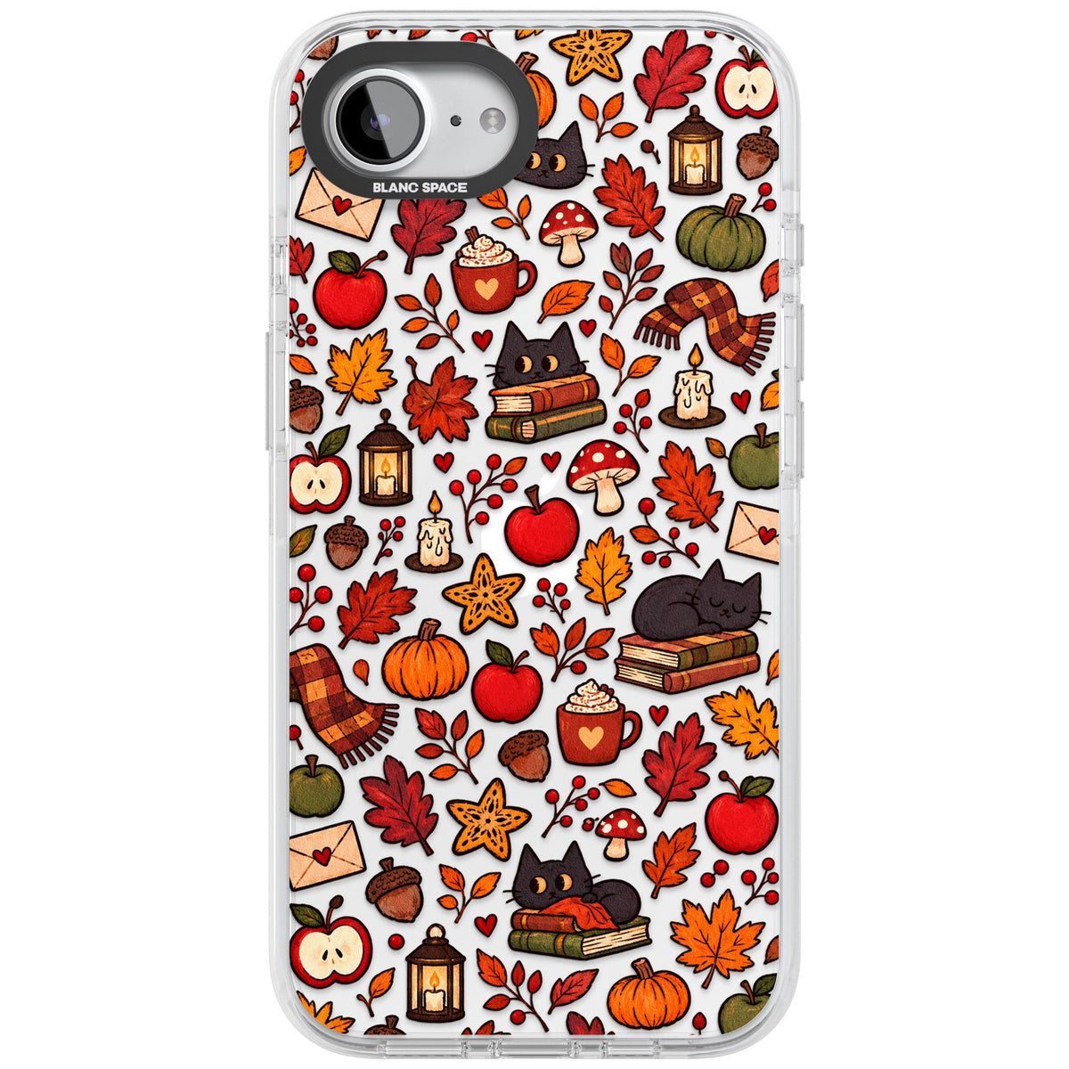 Autumn Mix iPhone 16e / iPhone 17e Impact Clear Phone Case front