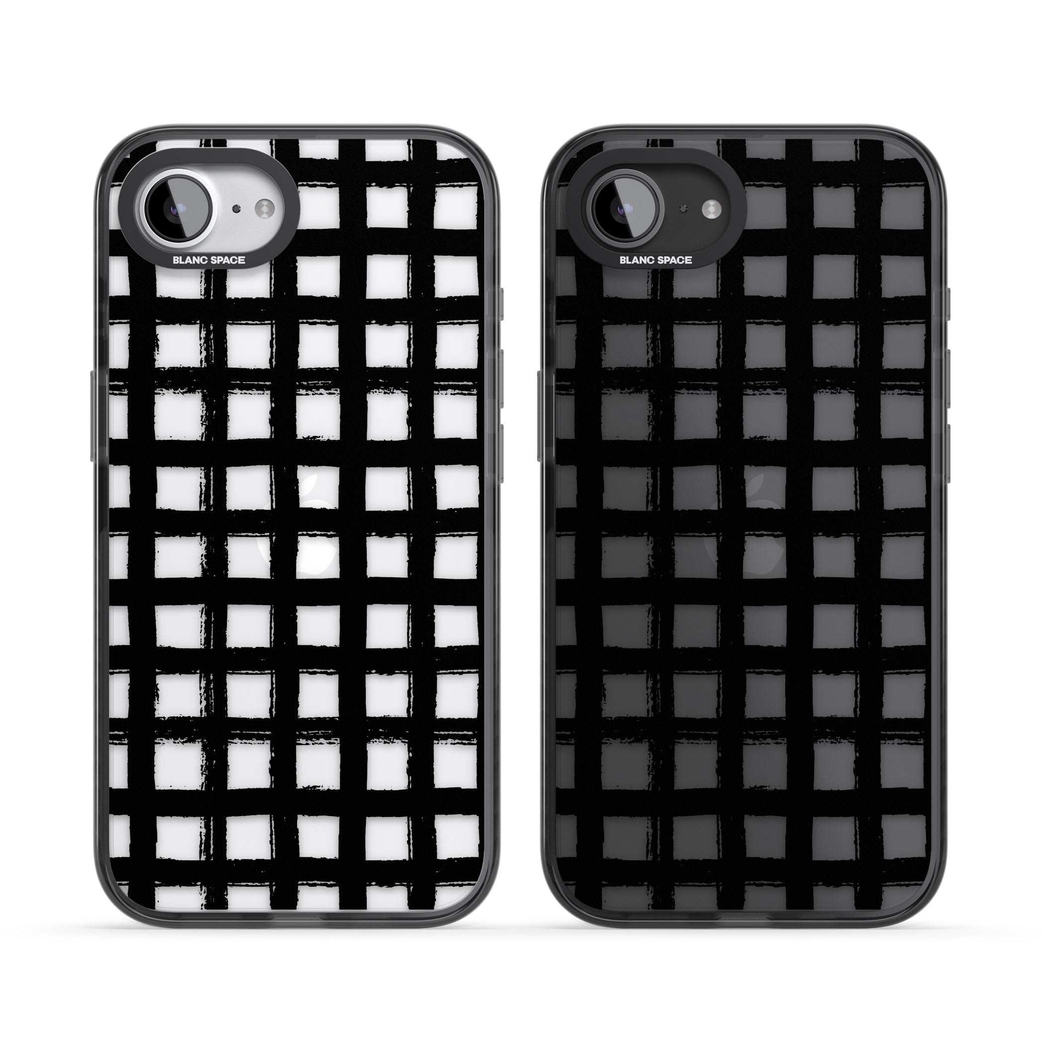 Messy Black Grid Clear