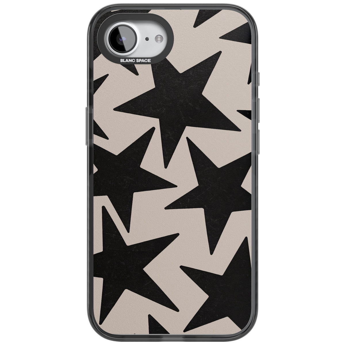 Black Superstars iPhone 16e / iPhone 17e Impact Black Phone Case front