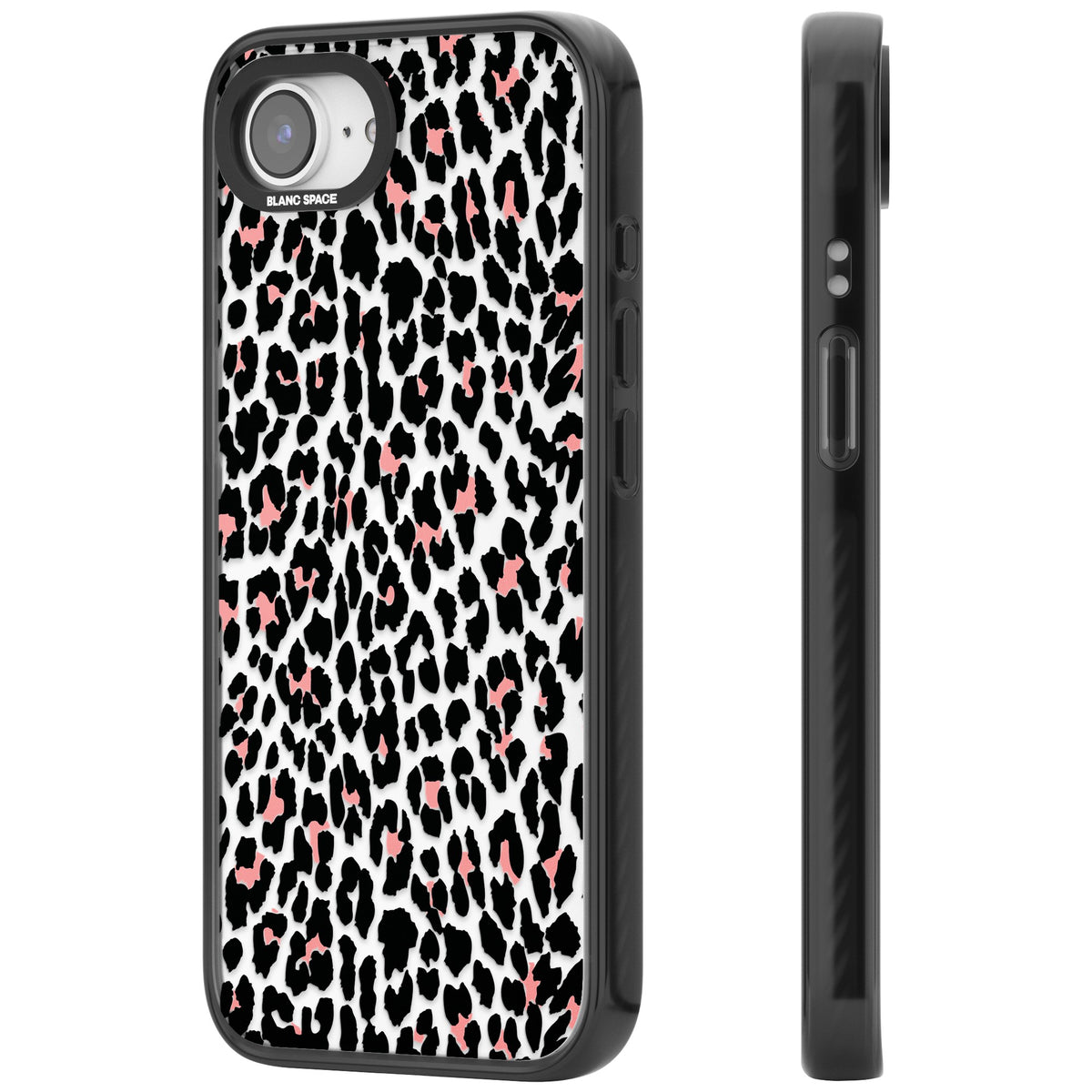 Tatty Leopard iPhone 16e / iPhone 17e Impact Black Phone Case side
