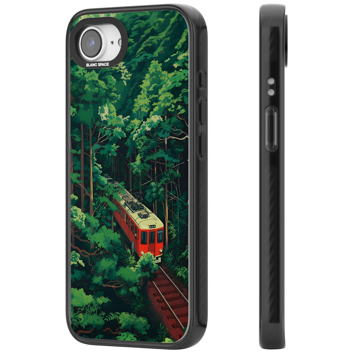 Railway In Toyama iPhone 16e / iPhone 17e Impact Black Phone Case side