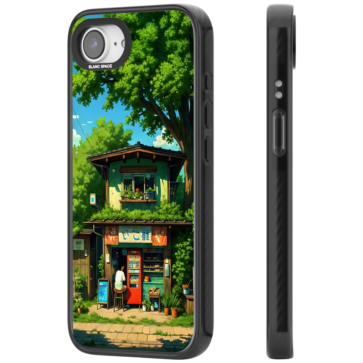 Countryside Kiosk iPhone 16e / iPhone 17e Impact Black Phone Case side