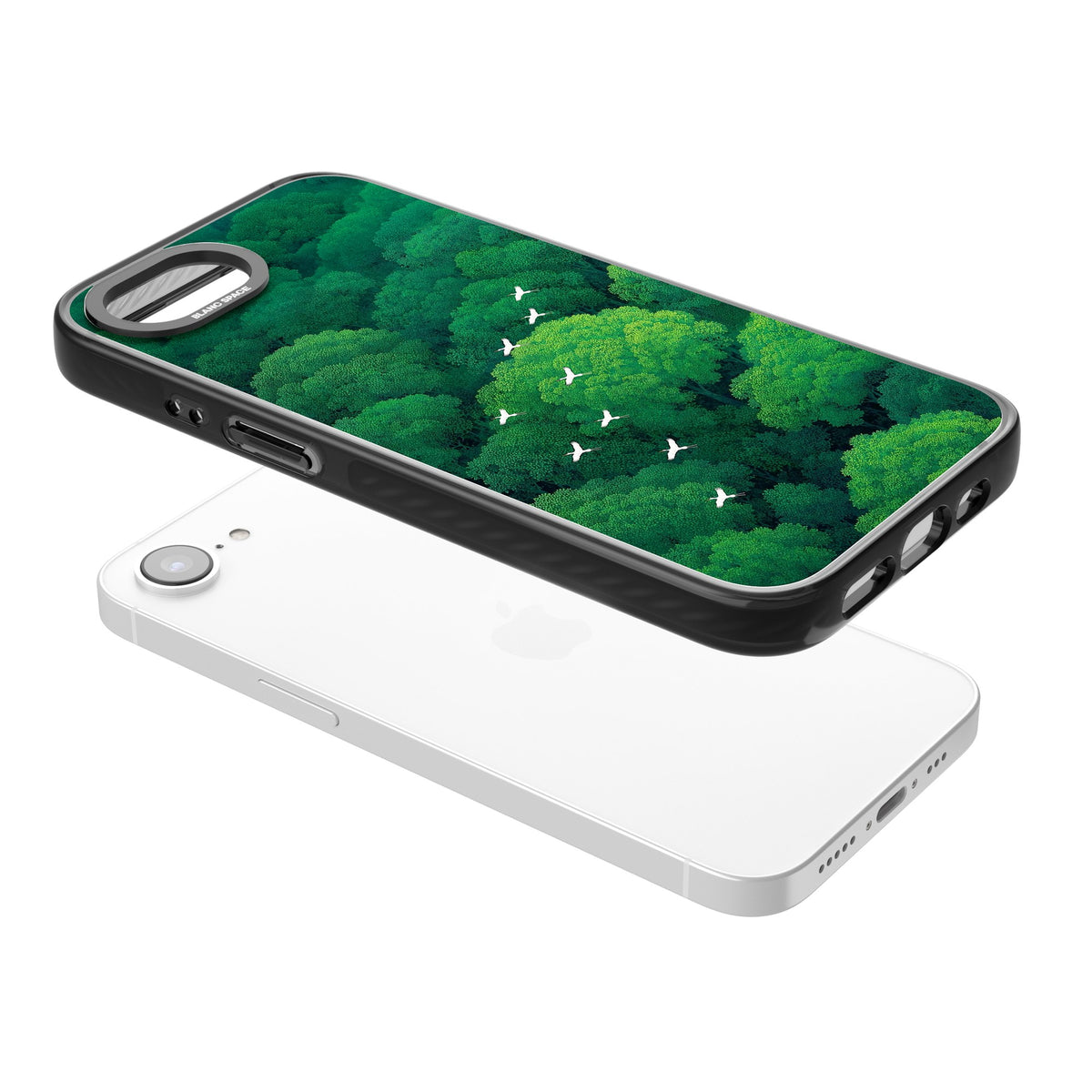 Grove Migration iPhone 16e / iPhone 17e Impact Black Phone Case angled