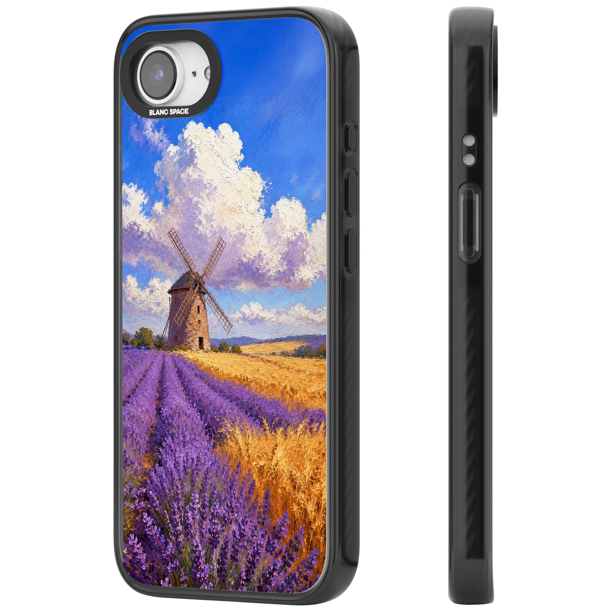 Lavender Mill iPhone 16e / iPhone 17e Impact Black Phone Case side