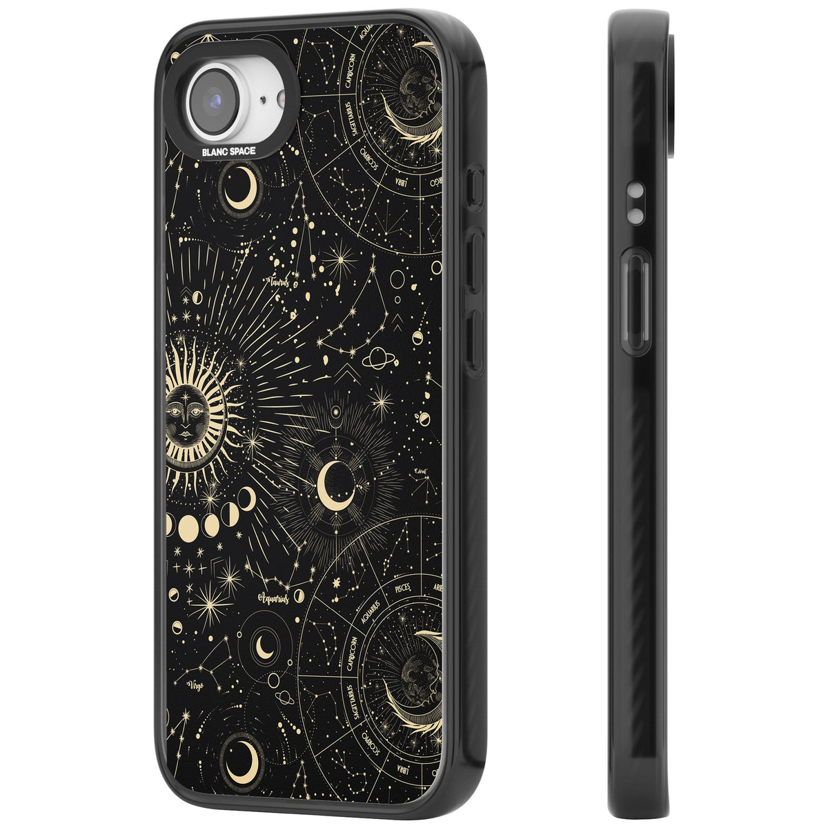 Cosmic Oracle iPhone 16e / iPhone 17e Impact Black Phone Case side