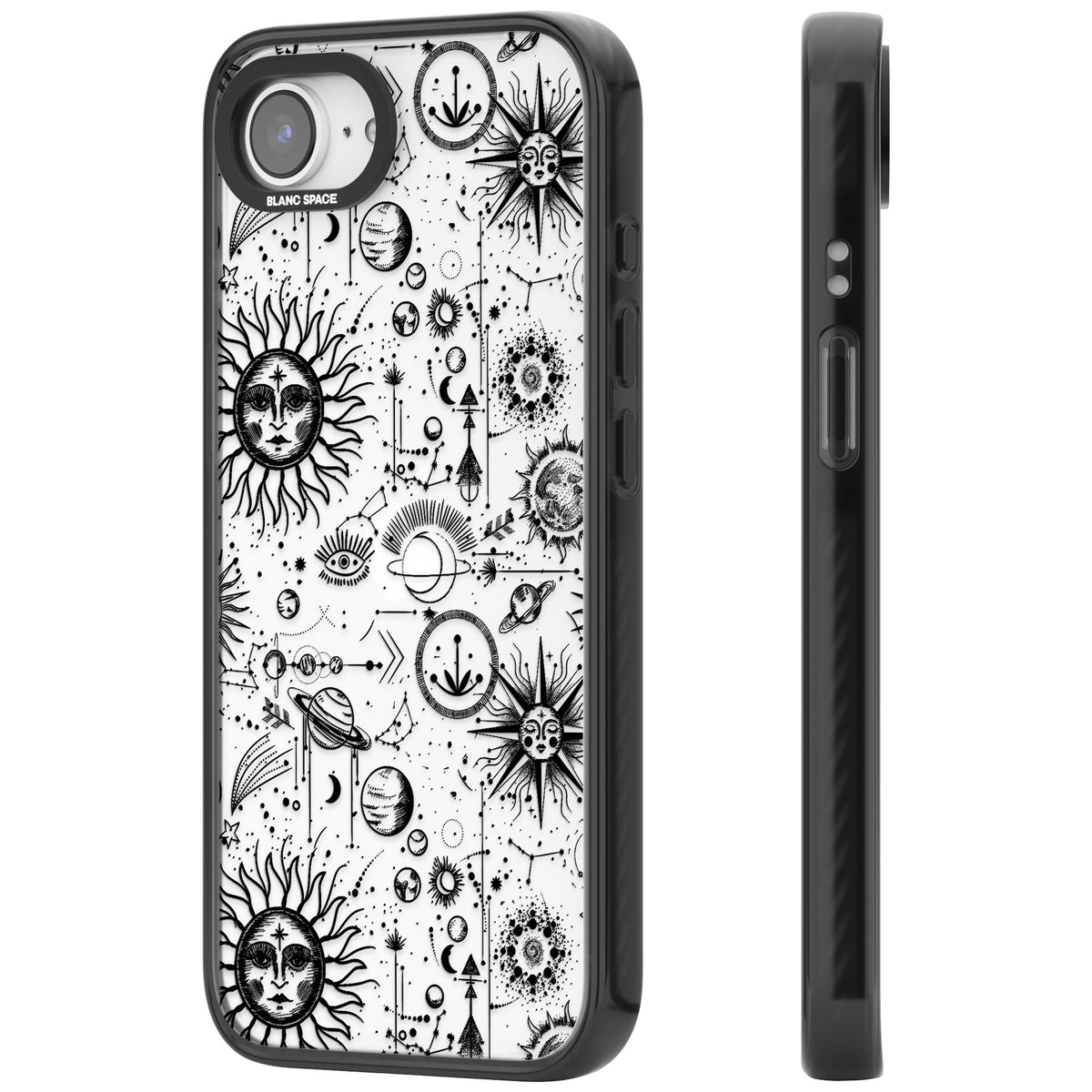 Cosmic Cartography iPhone 16e / iPhone 17e Impact Black Phone Case side