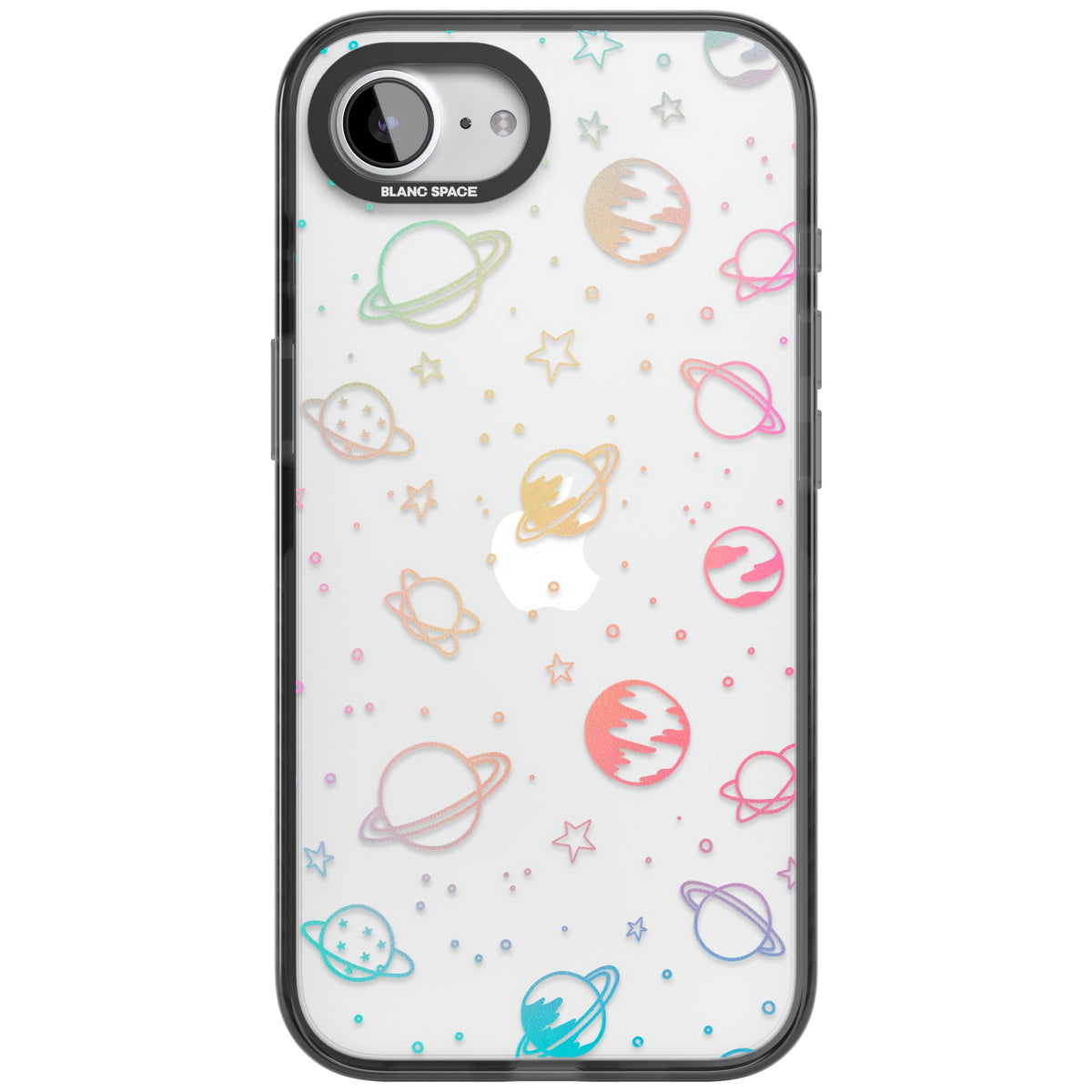 Pastel Cosmos iPhone 16e / iPhone 17e Impact Black Phone Case front