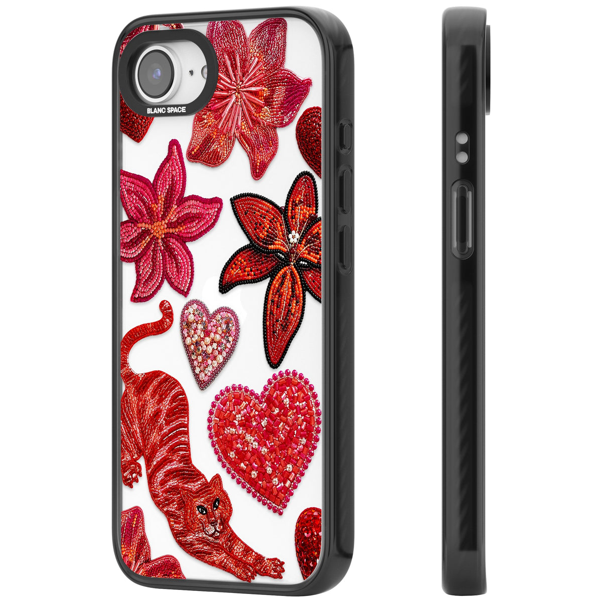 Beaded Boho iPhone 16e / iPhone 17e Impact Black Phone Case side