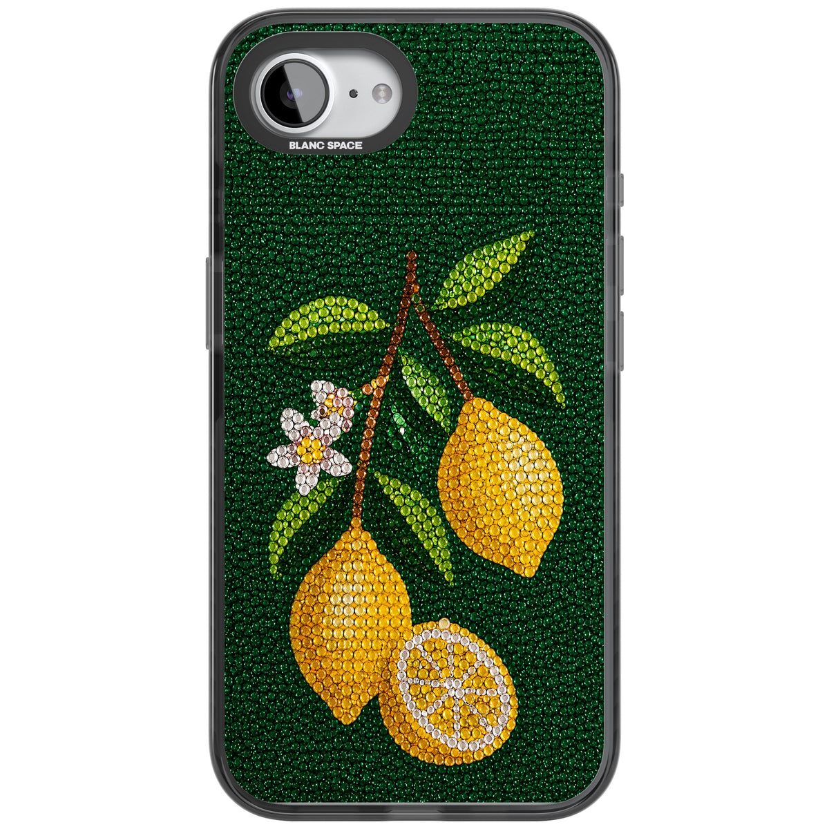 Beaded Lemons iPhone 16e / iPhone 17e Impact Black Phone Case front