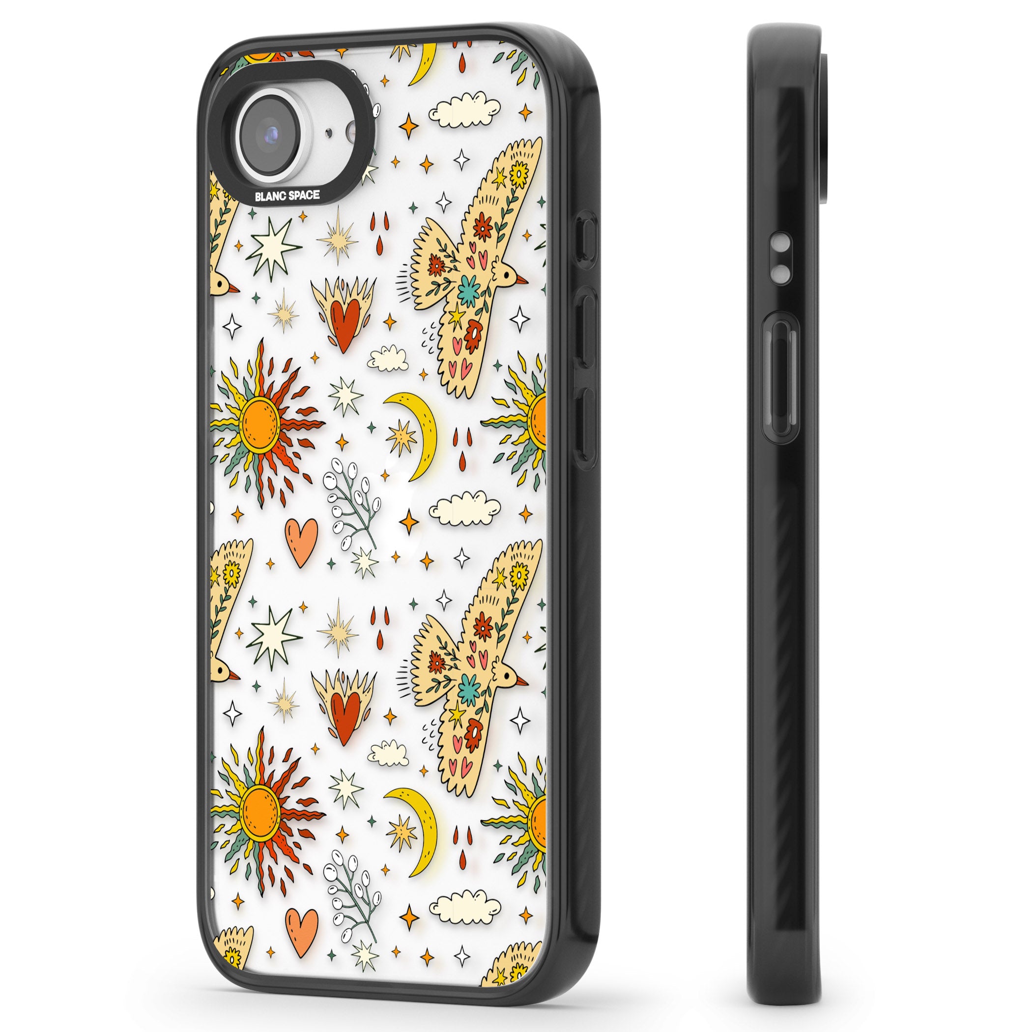 Boho Celestial Floral Bird Sun