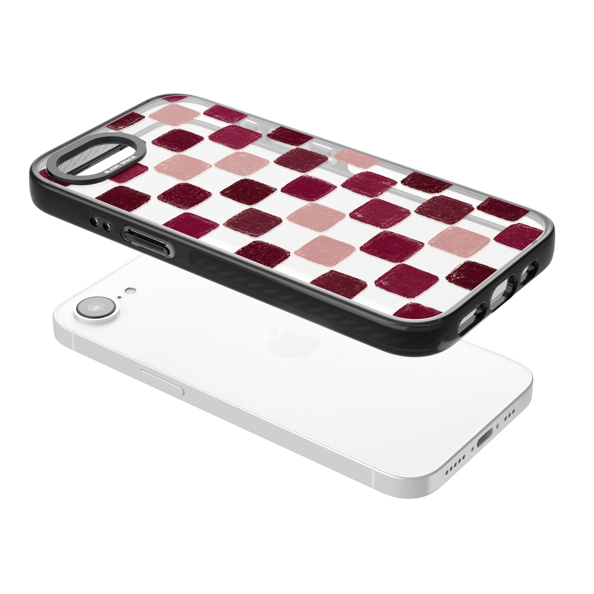 Date Swatches iPhone 16e / iPhone 17e Impact Black Phone Case angled
