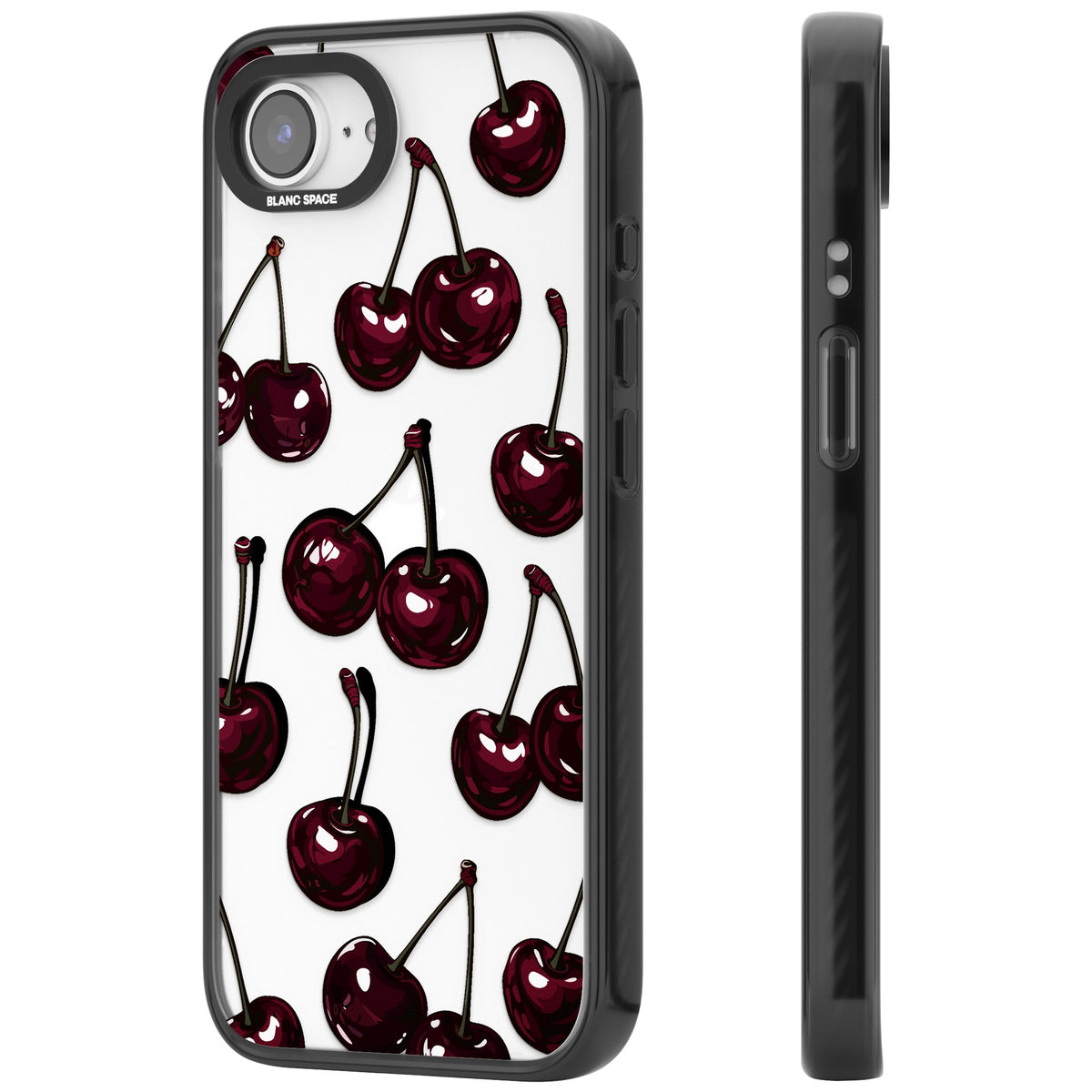 Cherry Wine iPhone 16e / iPhone 17e Impact Black Phone Case side