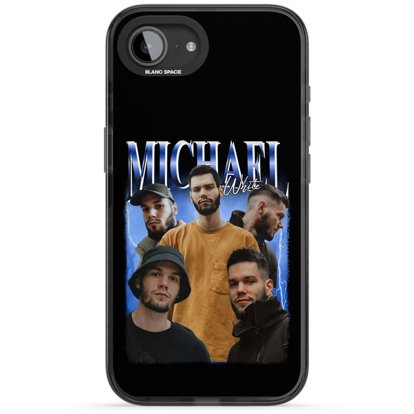 Personalised Airbrush Name & Photo Collage (Blue)