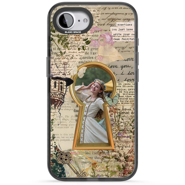 Personalised Bookpage Keyhole Frame