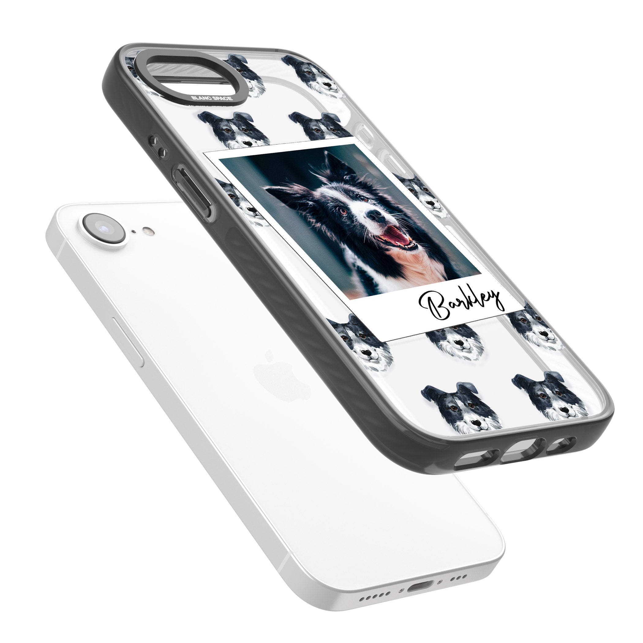 Personalised Border Collie Instant Camera Photo