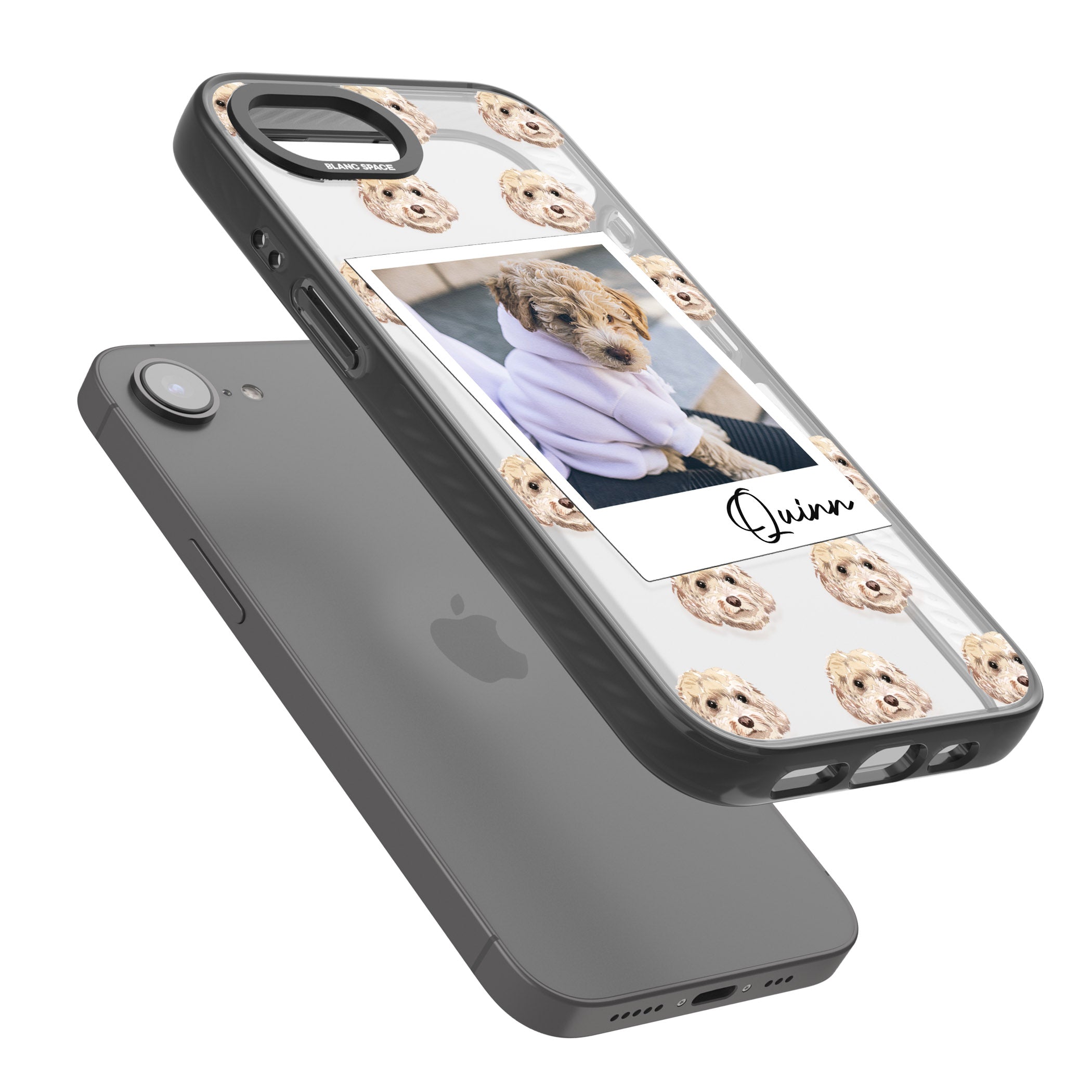 Personalised Cream Cockapoo Instant Camera Photo