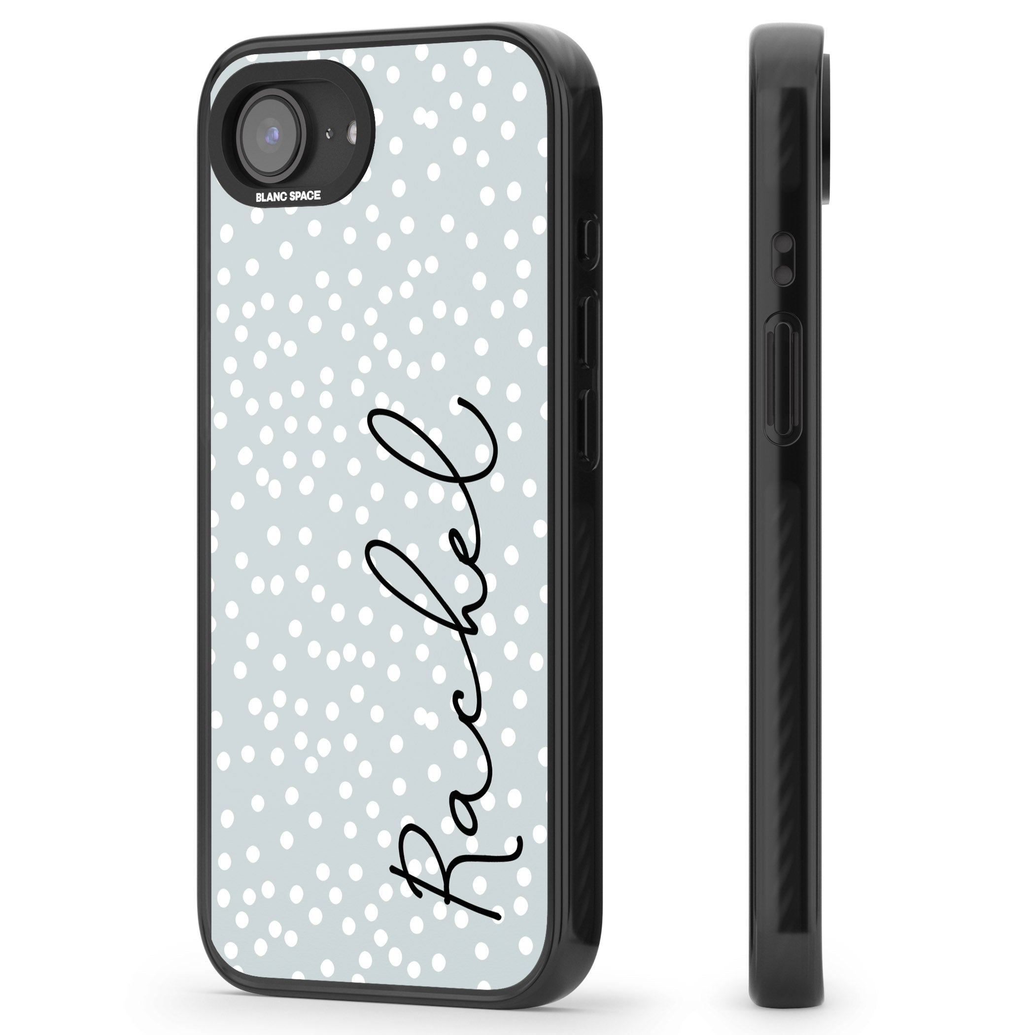 Personalised Vertical Cursive & Dots