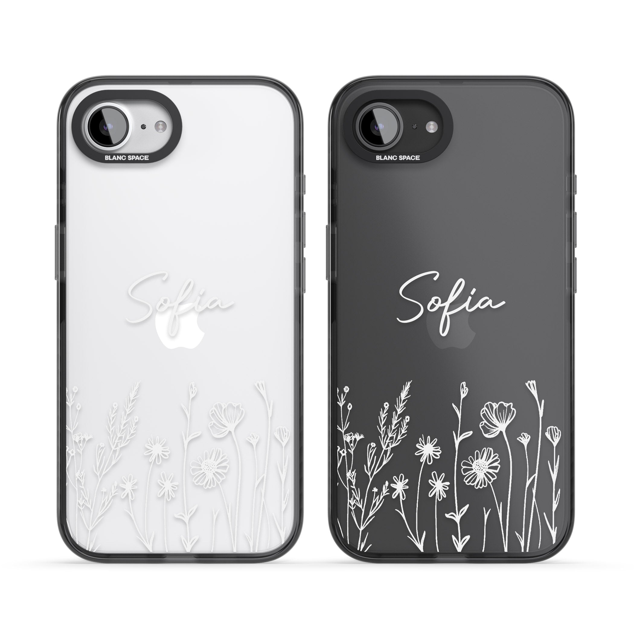 Personalised White Wildflowers