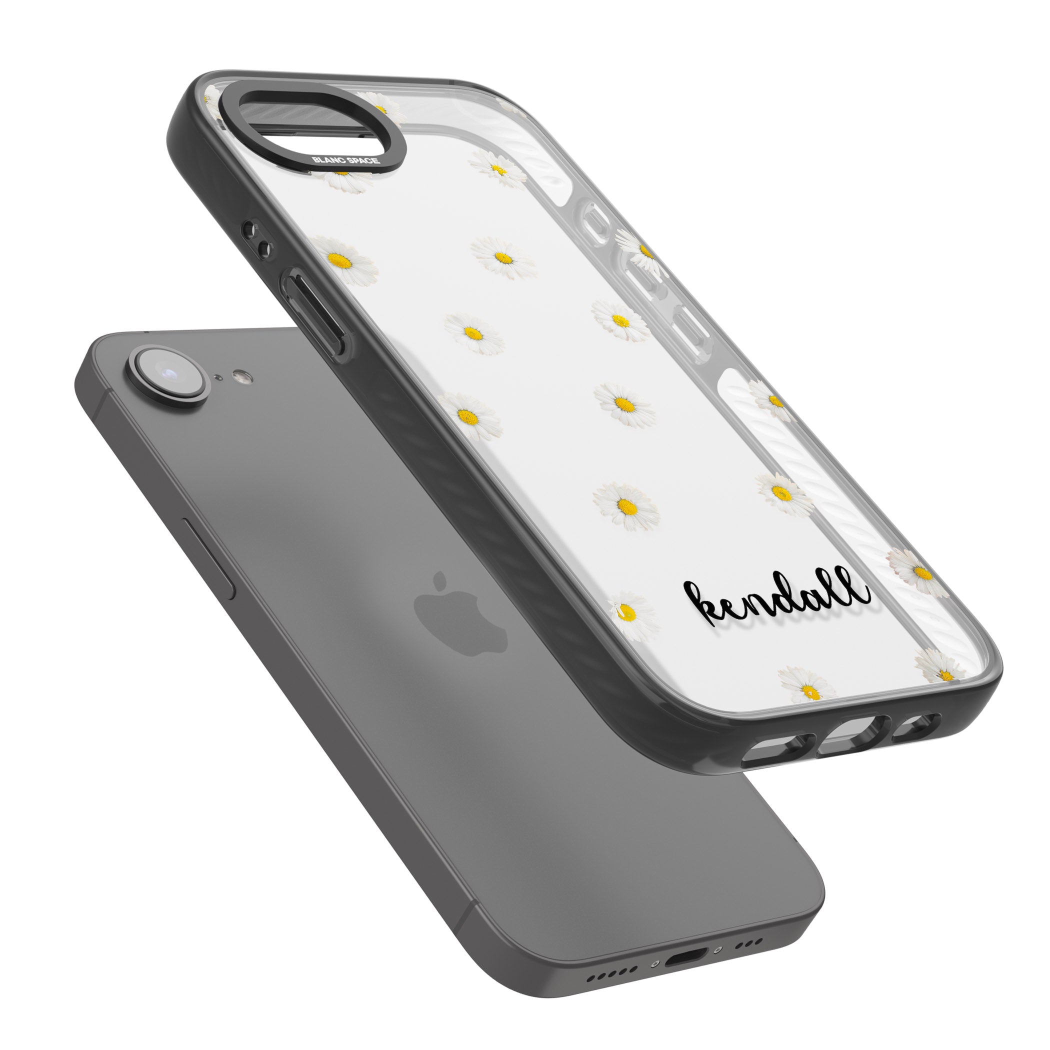 Personalised White Daisies & Cursive