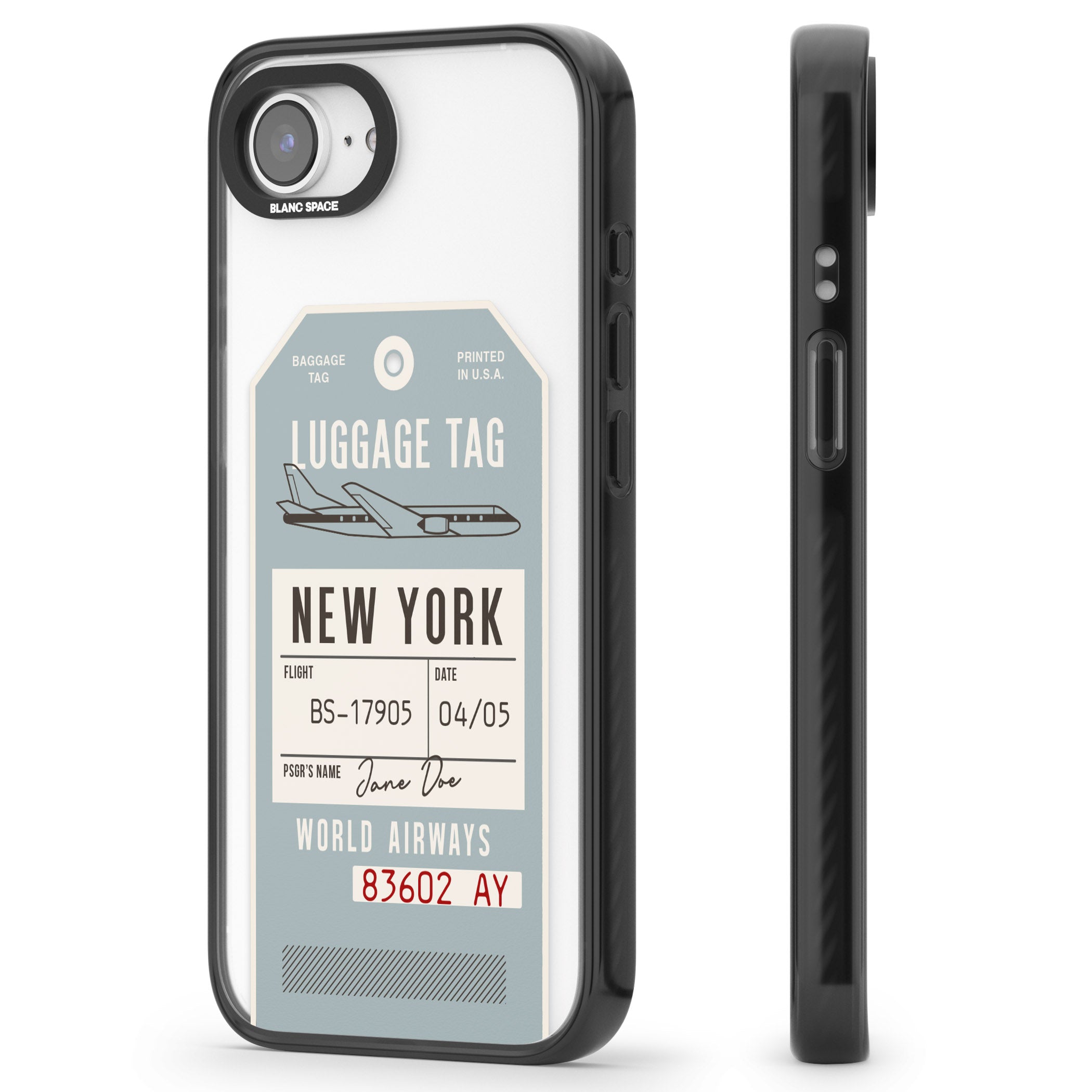 Personalised Vintage Usa Luggage Tag