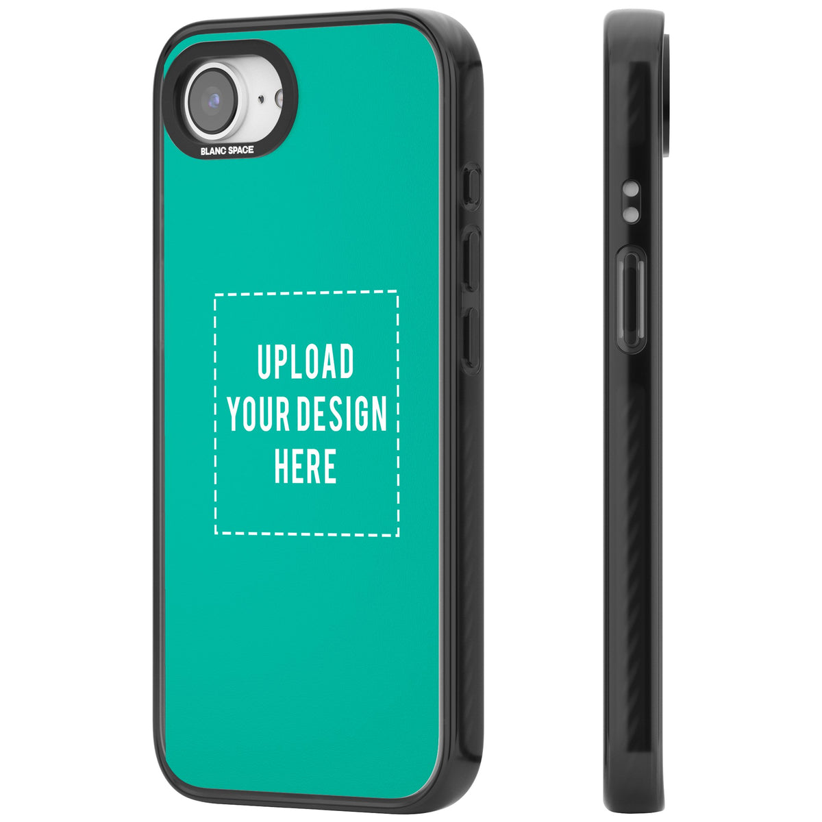 Personalised Your Own Design iPhone 16e / iPhone 17e Impact Black Phone Case side