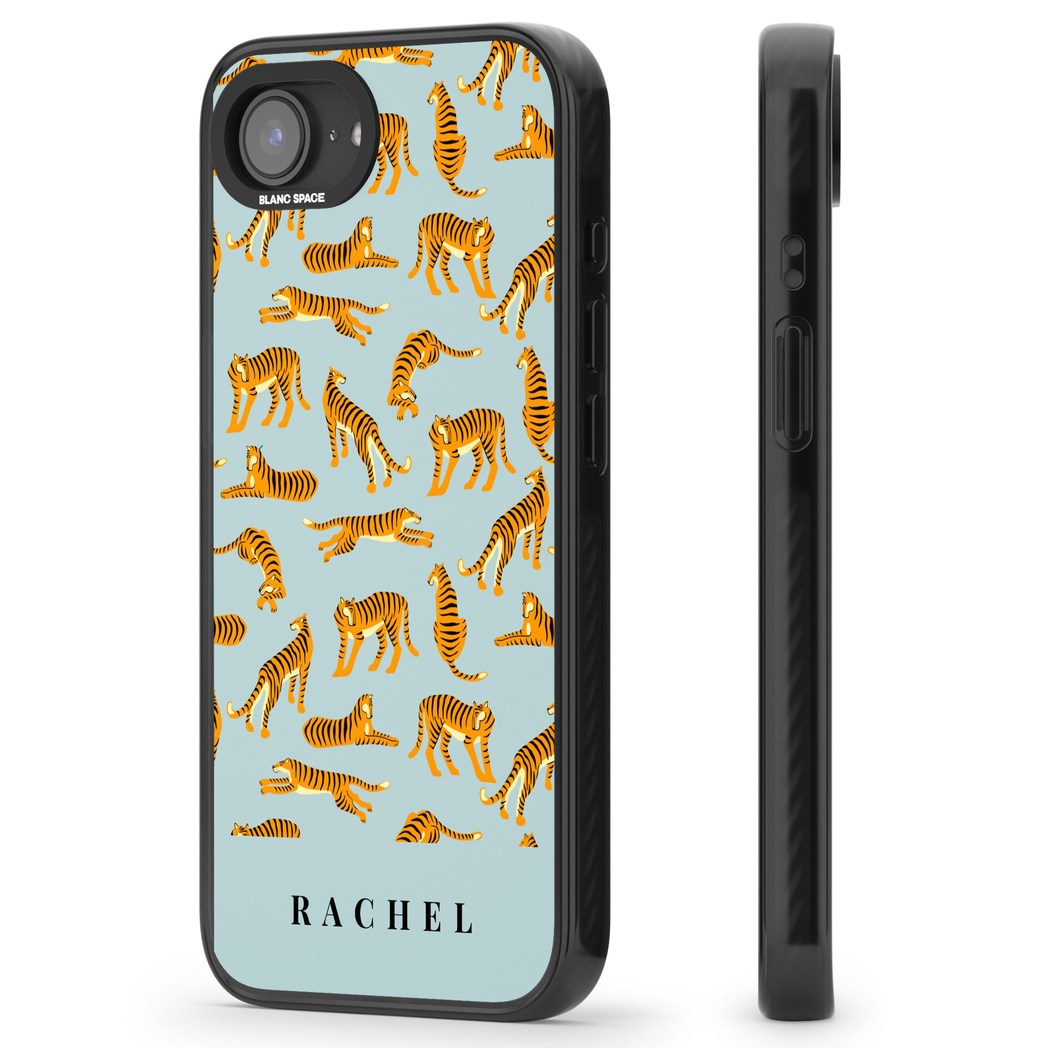 Personalised Turquoise Tiger Pattern