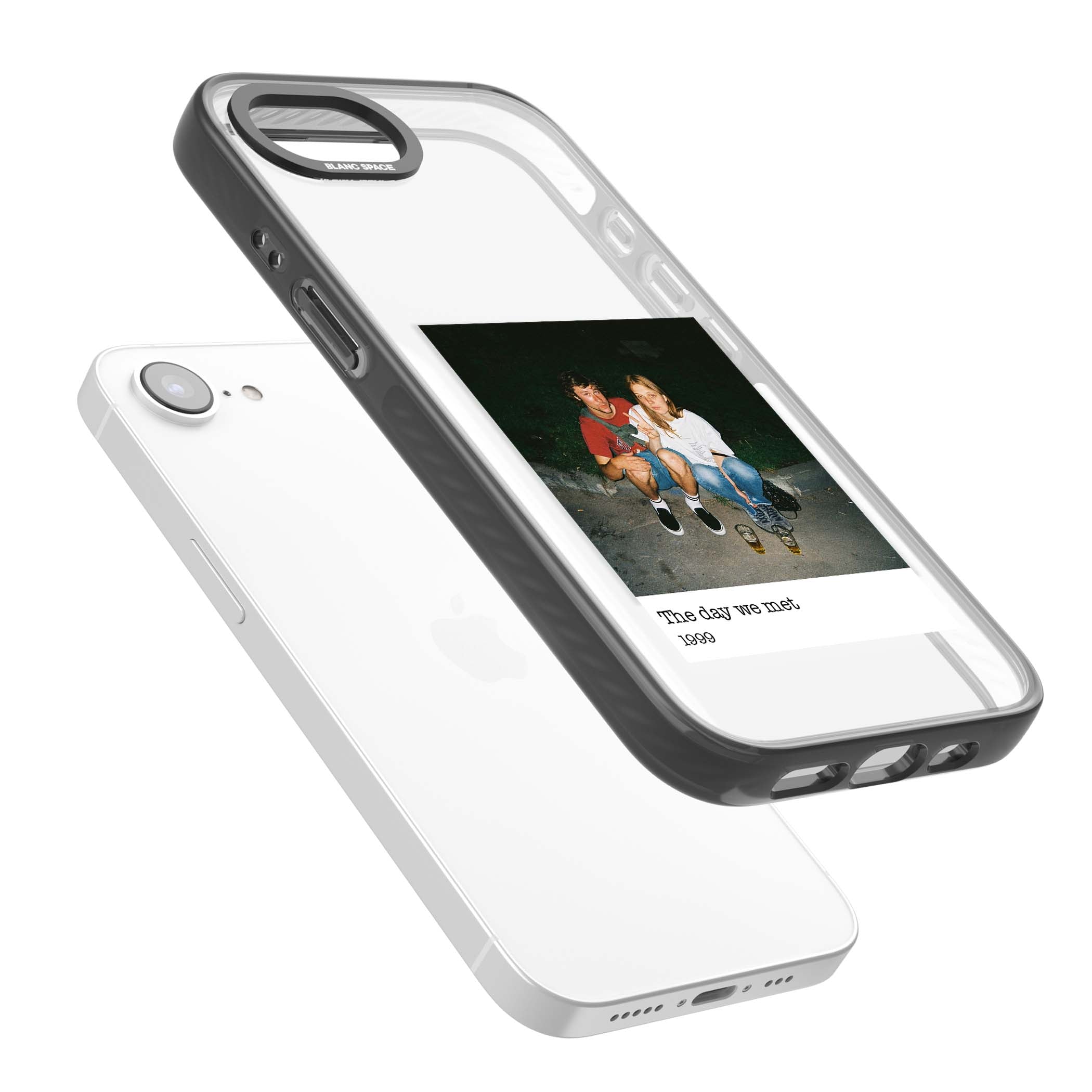 Photo Memory minimal iPhone case | Black Impact case for iPhone 16e, iPhone 17e