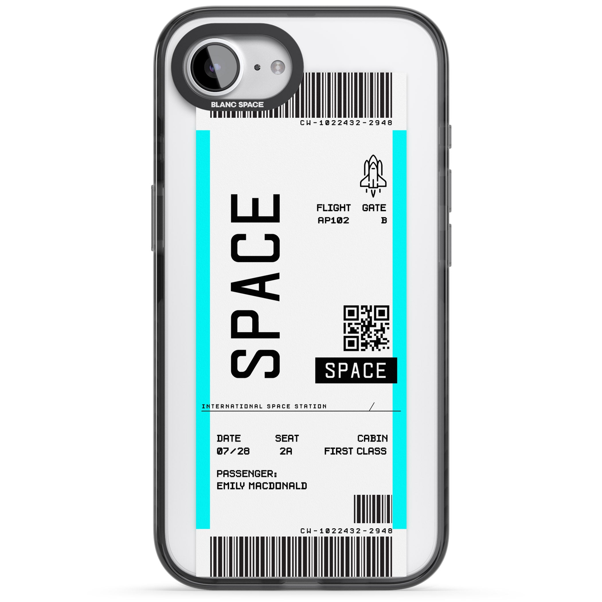 Personalised Space Travel Ticket