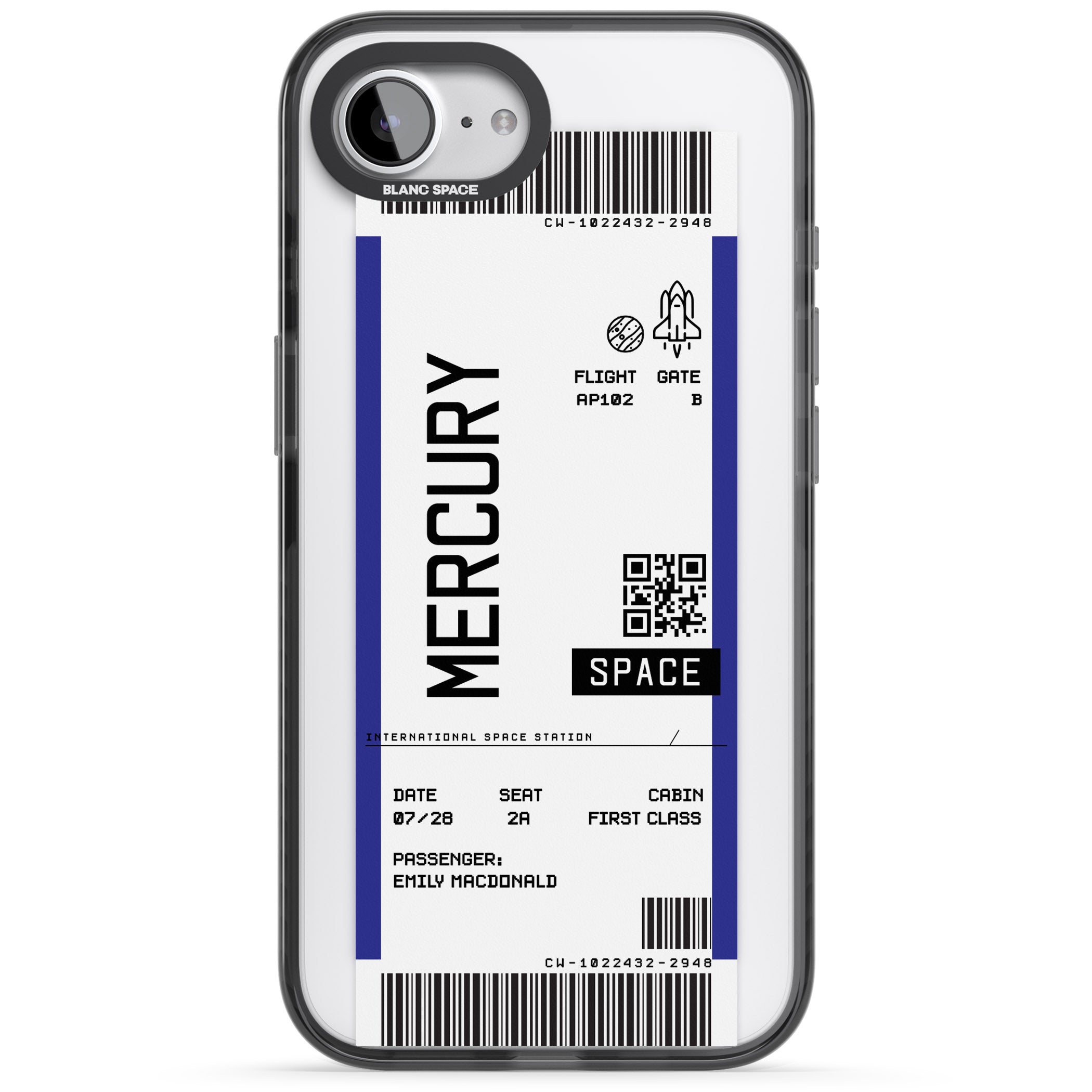 Personalised Mercury Travel Ticket