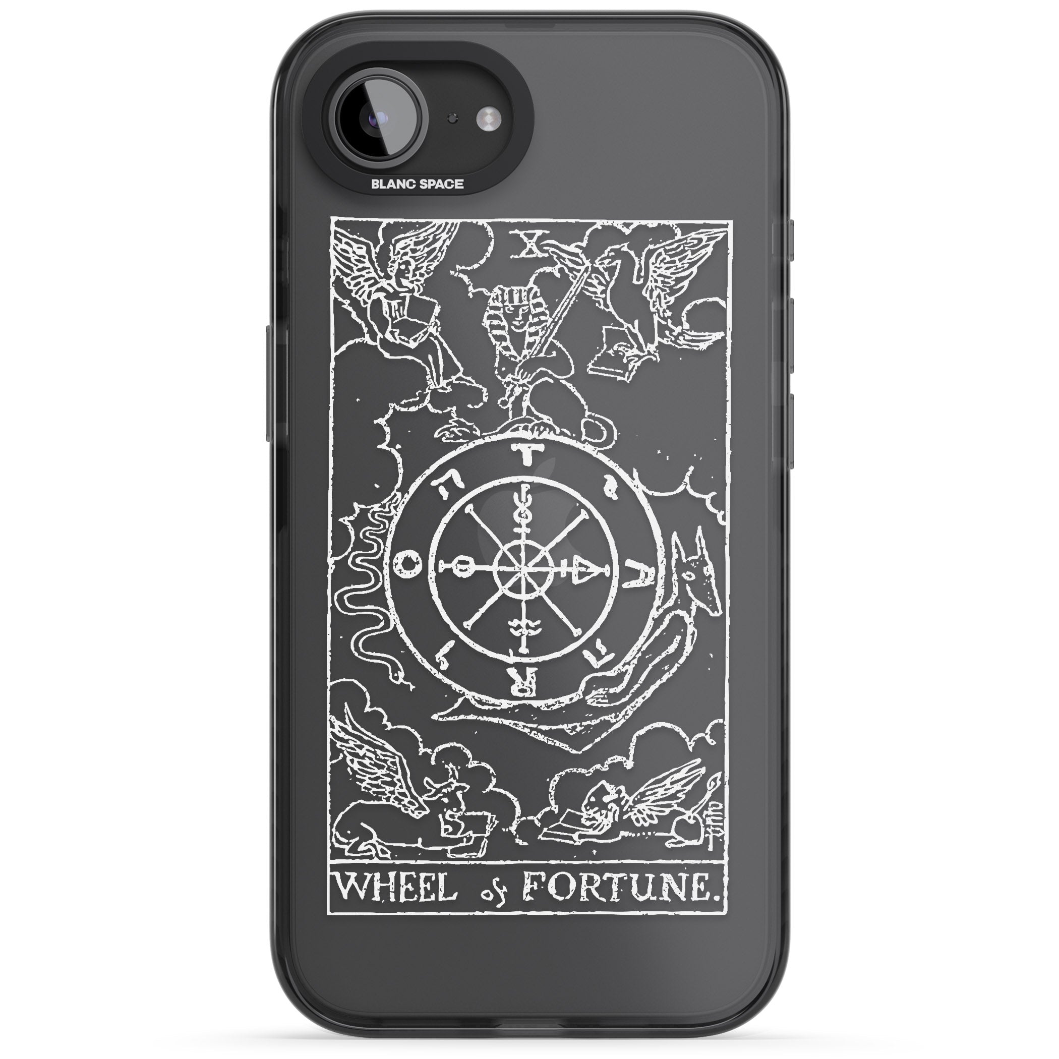 Personalised Wheel Of Fortune Tarot Card (White)