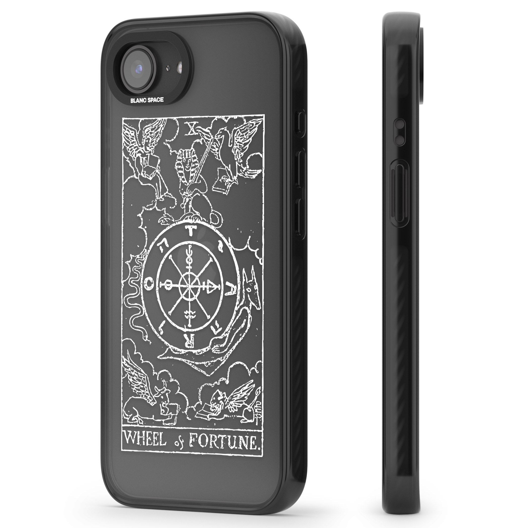 Personalised Wheel Of Fortune Tarot Card (White)