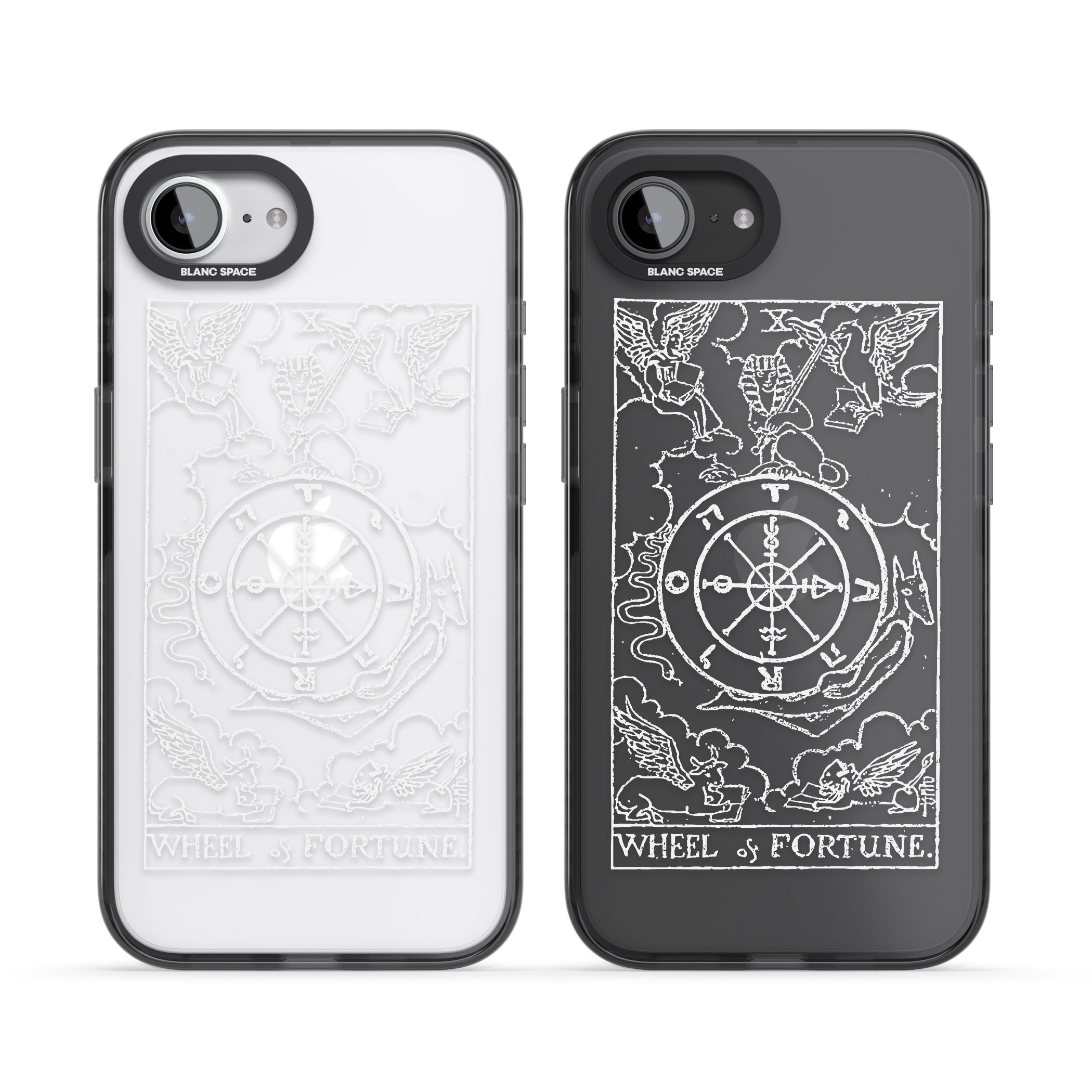 Personalised Wheel Of Fortune Tarot Card (White)