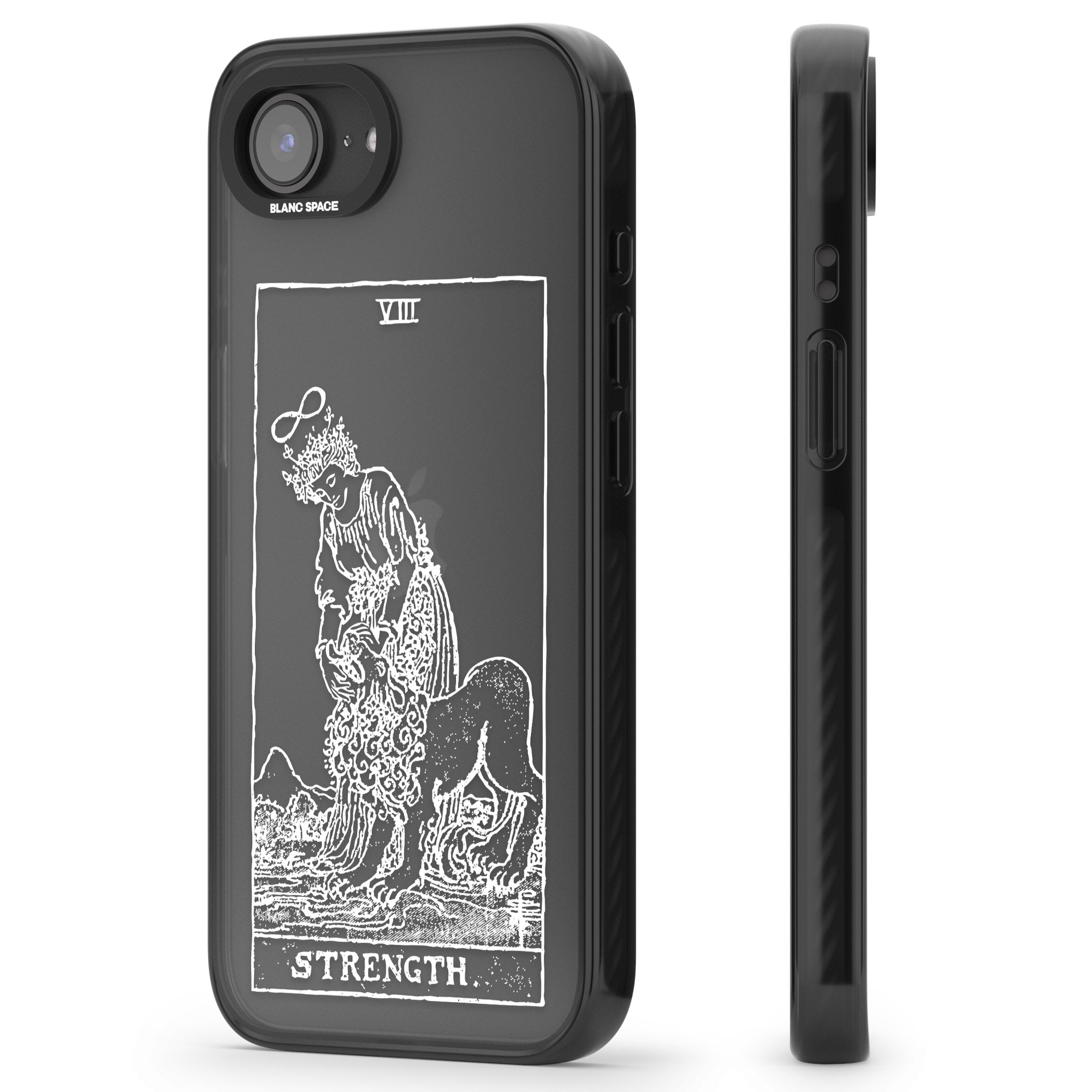 Personalised Strength Tarot Card (White)