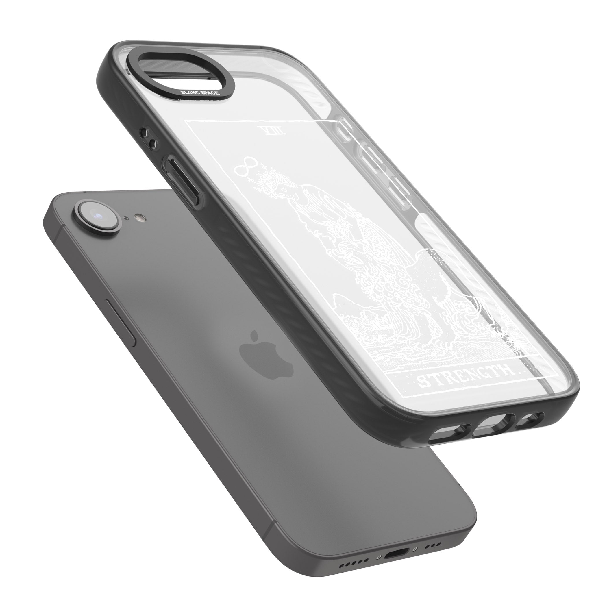 Personalised Strength Tarot Card (White)