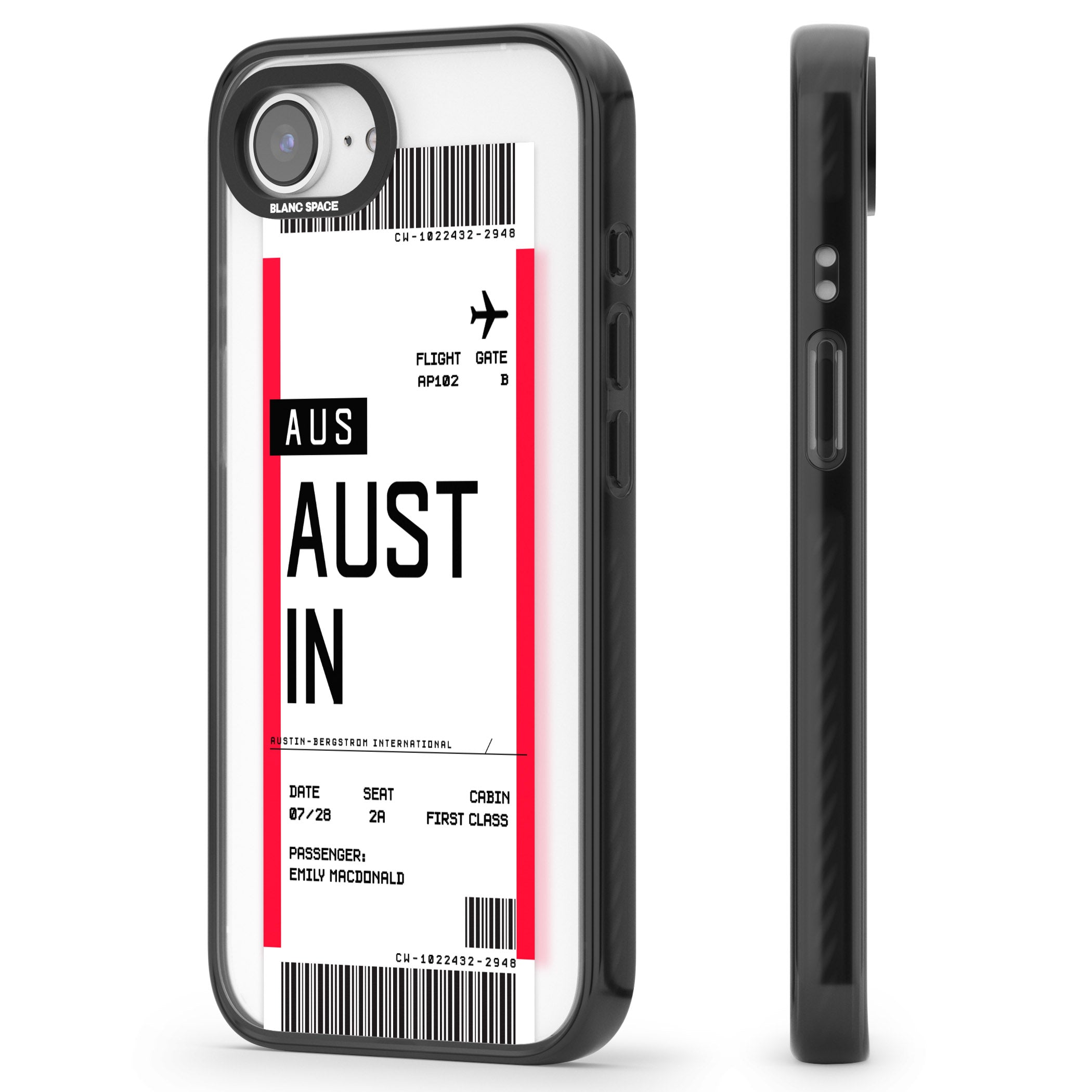 Personalised Austin Boarding Pass
