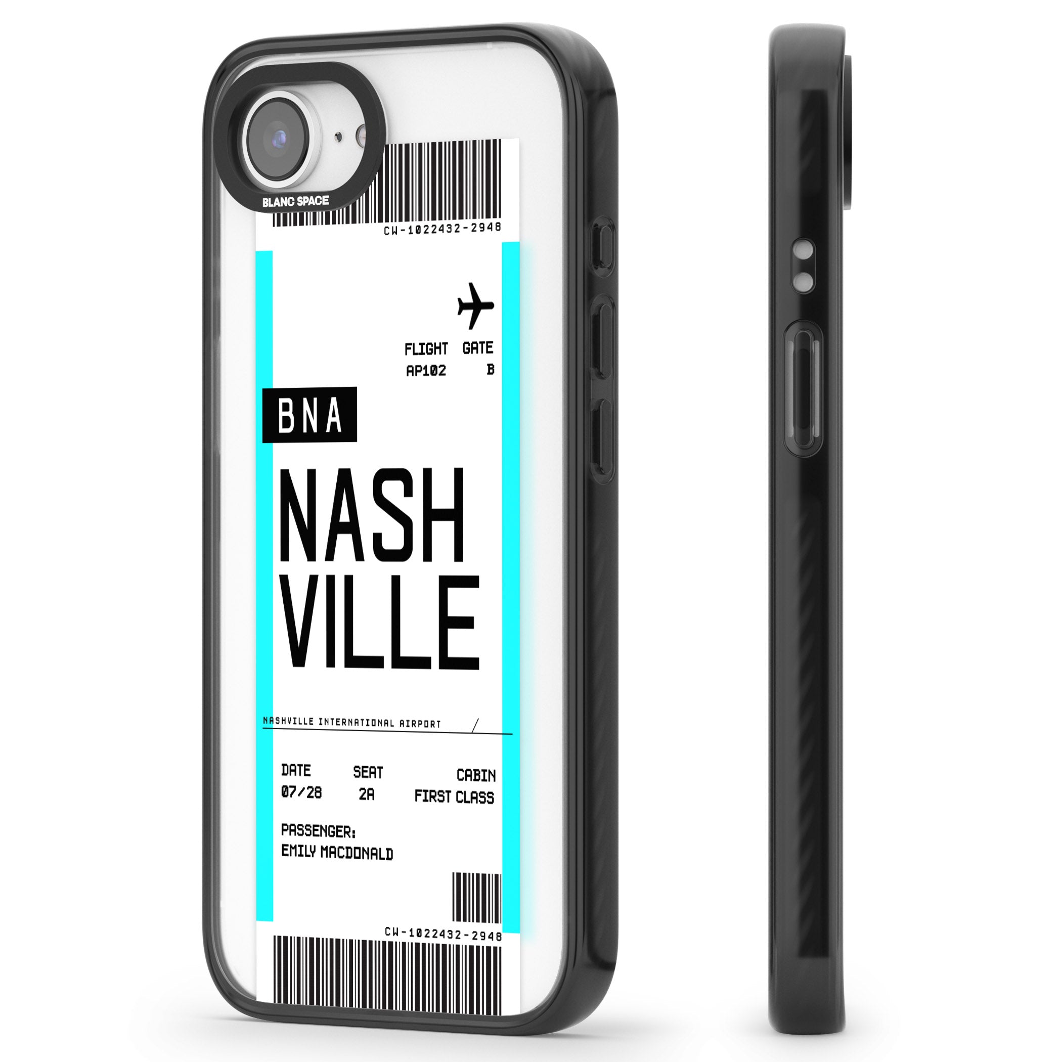 Personalised Nashville Boarding Pass