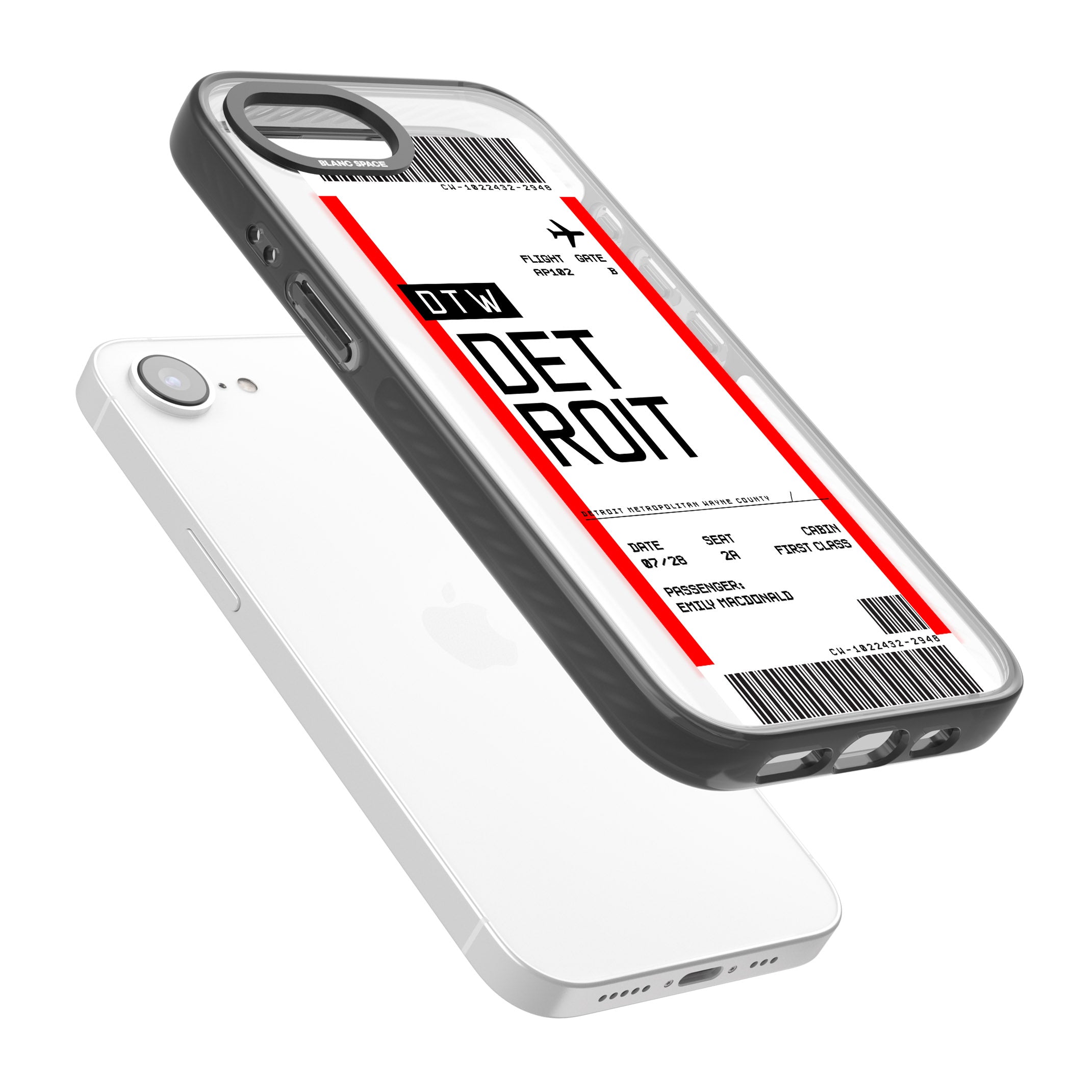 Personalised Detroit Boarding Pass