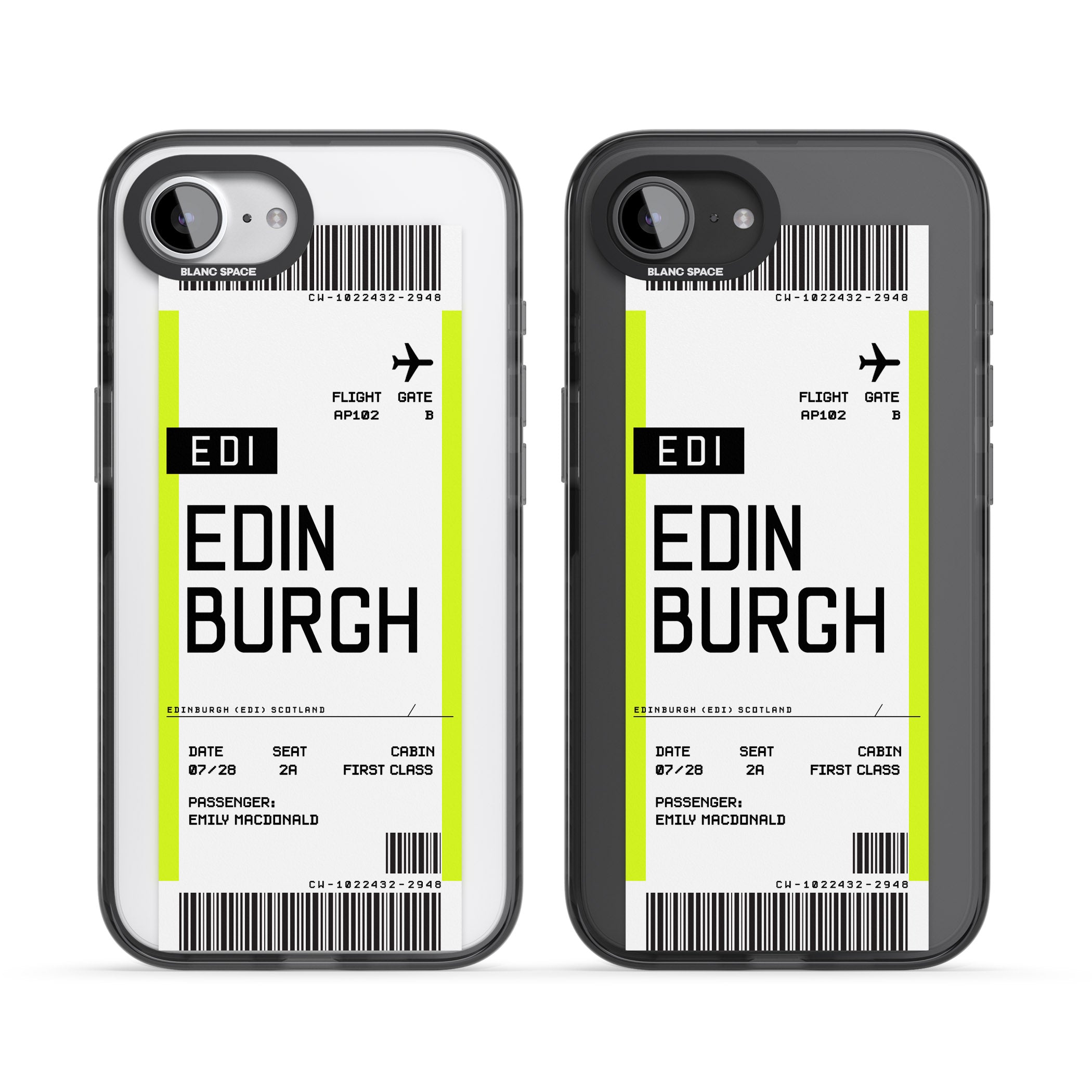 Personalised Edinburgh Boarding Pass