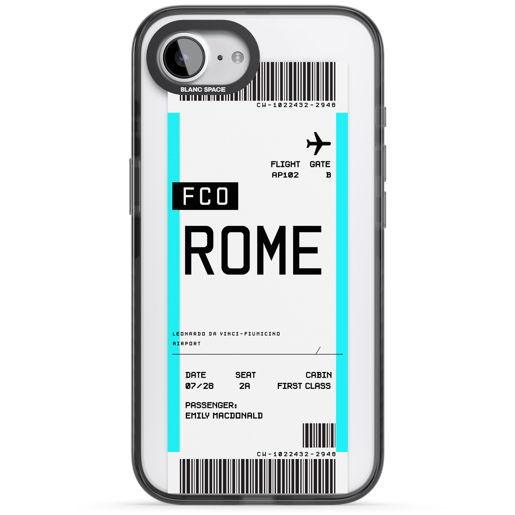 Personalised Rome Boarding Pass