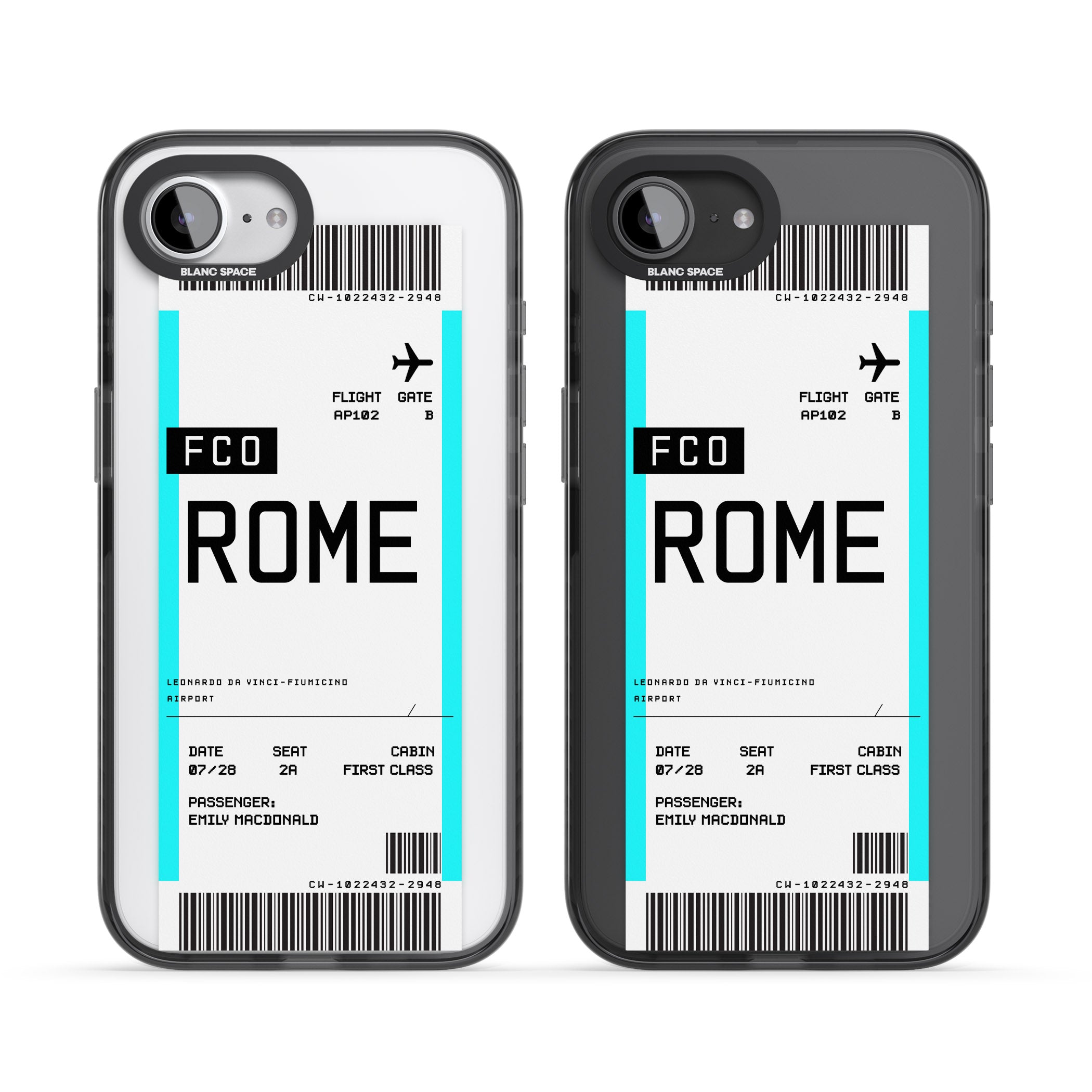 Personalised Rome Boarding Pass