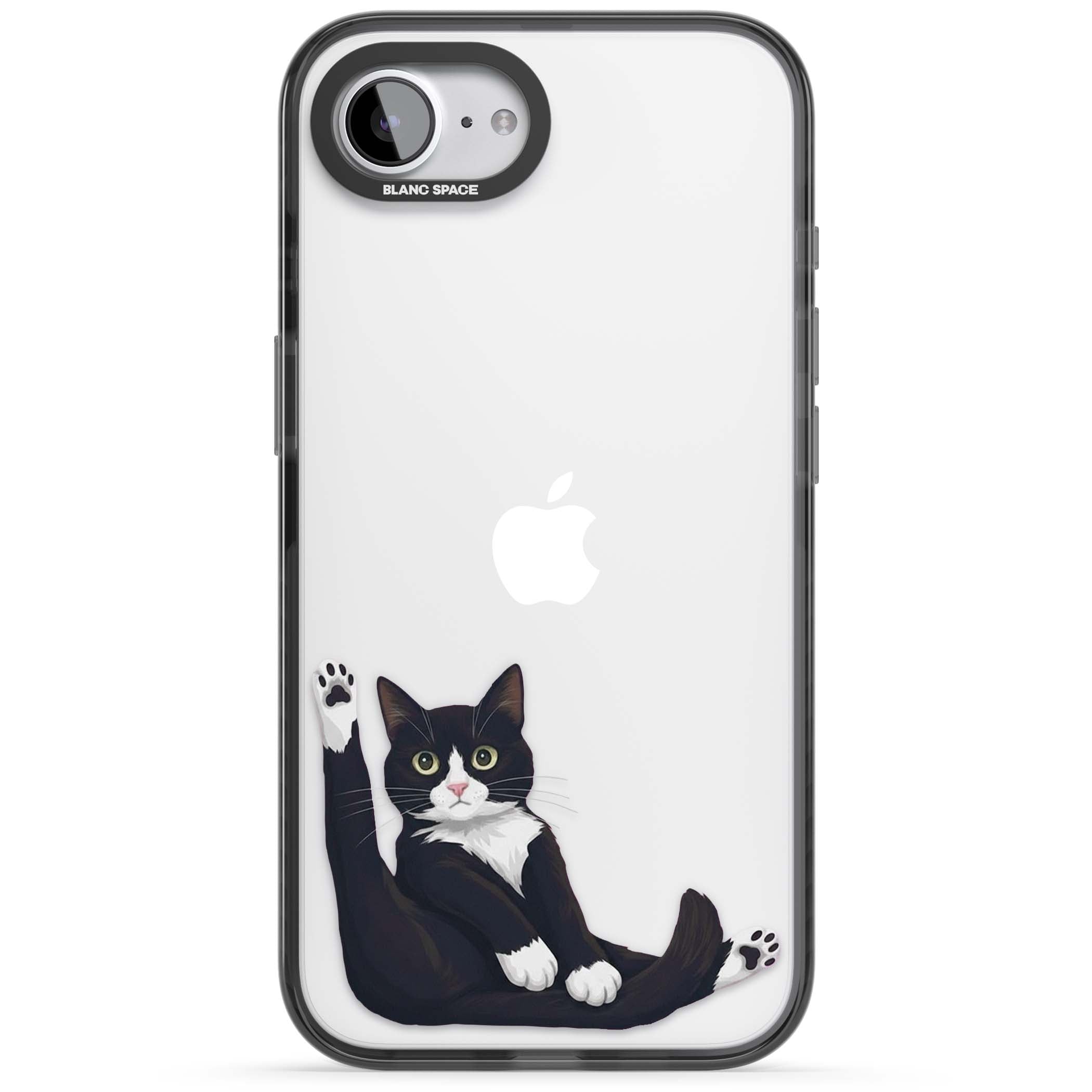 Mid-Groom Cat animals iPhone case | Black Impact case for iPhone 16e, iPhone 17e