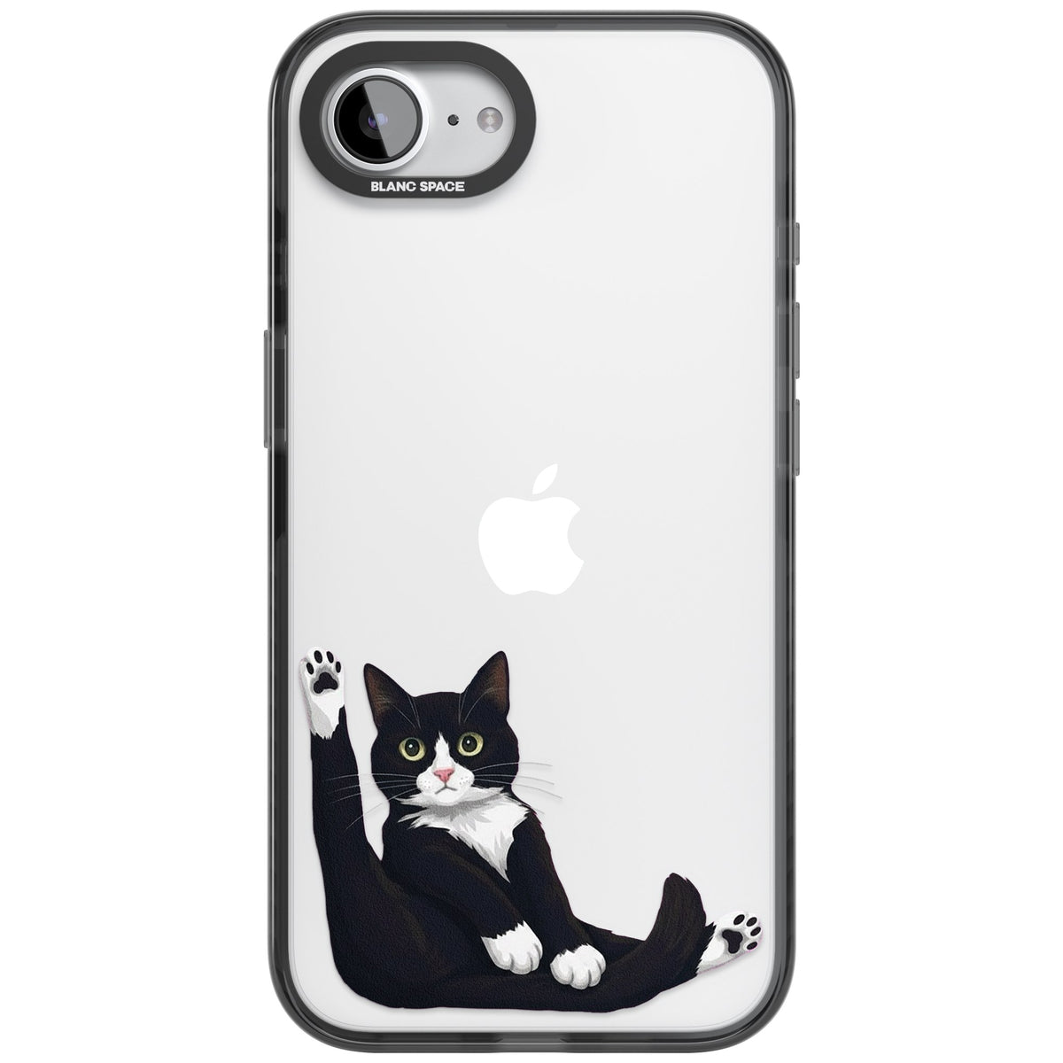 Mid-Groom Cat iPhone 16e / iPhone 17e Impact Black Phone Case front