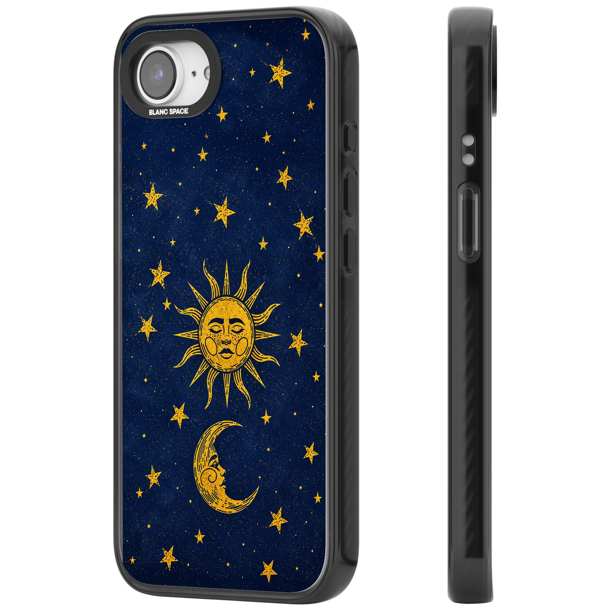 Sun & Moon Reverie iPhone 16e / iPhone 17e Impact Black Phone Case side