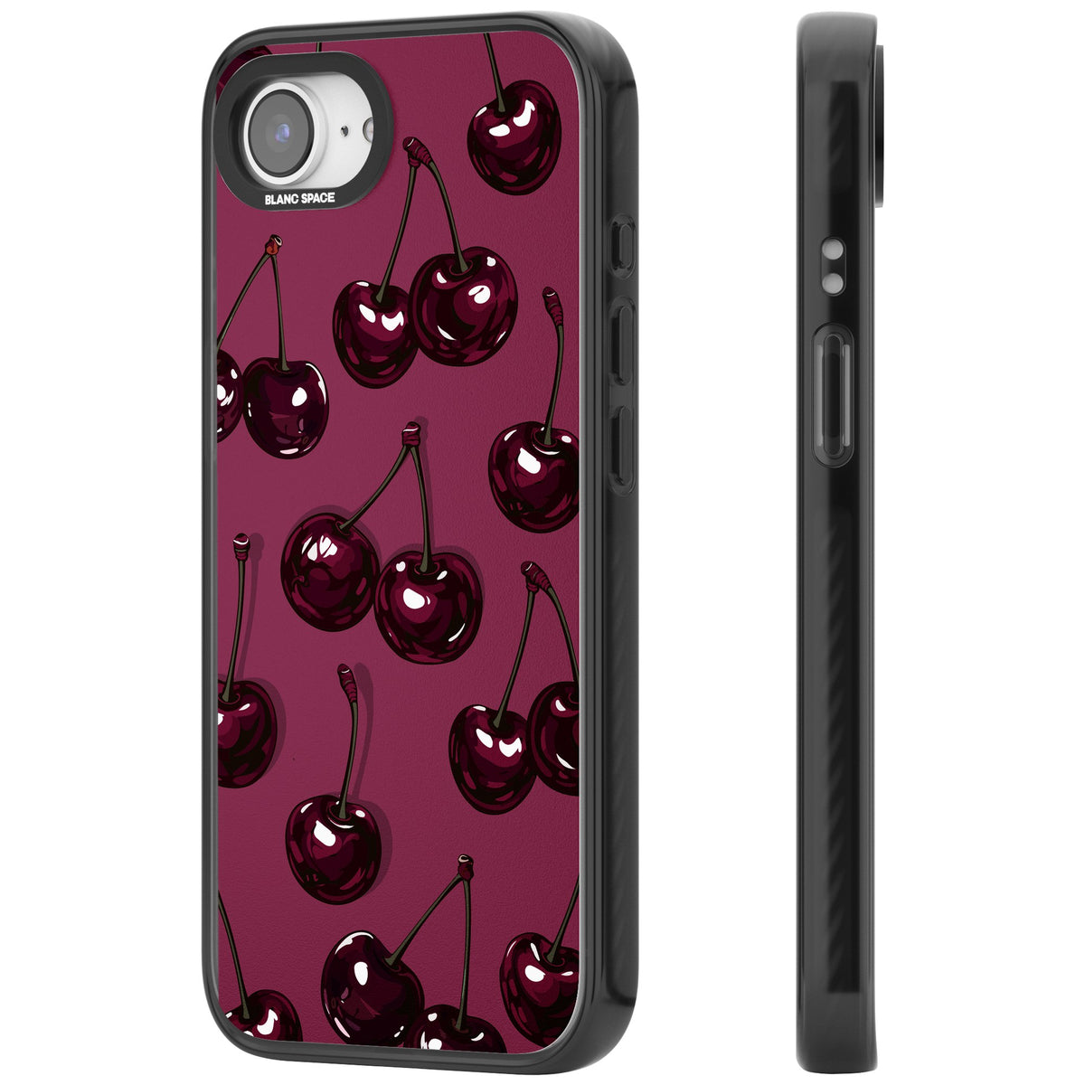 Cherry Soda iPhone 16e / iPhone 17e Impact Black Phone Case side