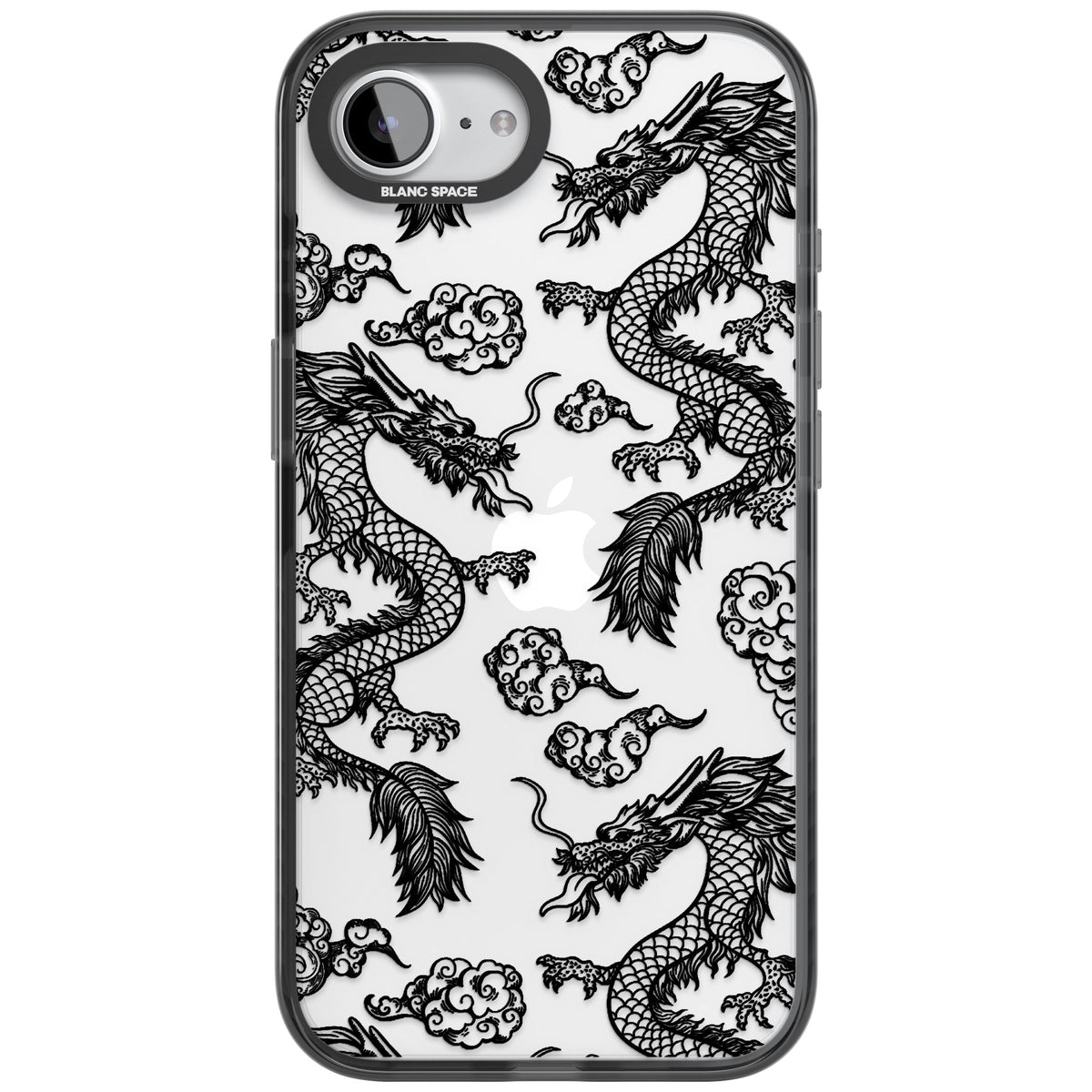 Black Dragons iPhone 16e / iPhone 17e Impact Black Phone Case front