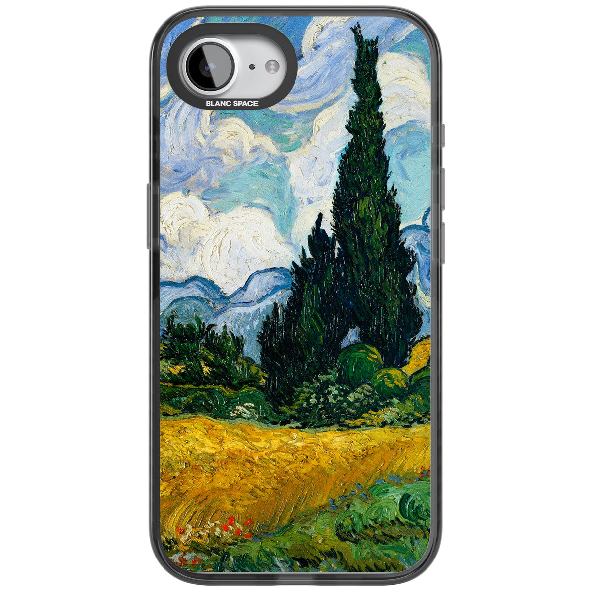 Wheat Field With Cypresses By Vincent Van Gogh iPhone 16e / iPhone 17e Impact Black Phone Case front