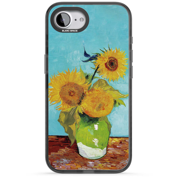 Vase With Three Sunflowers