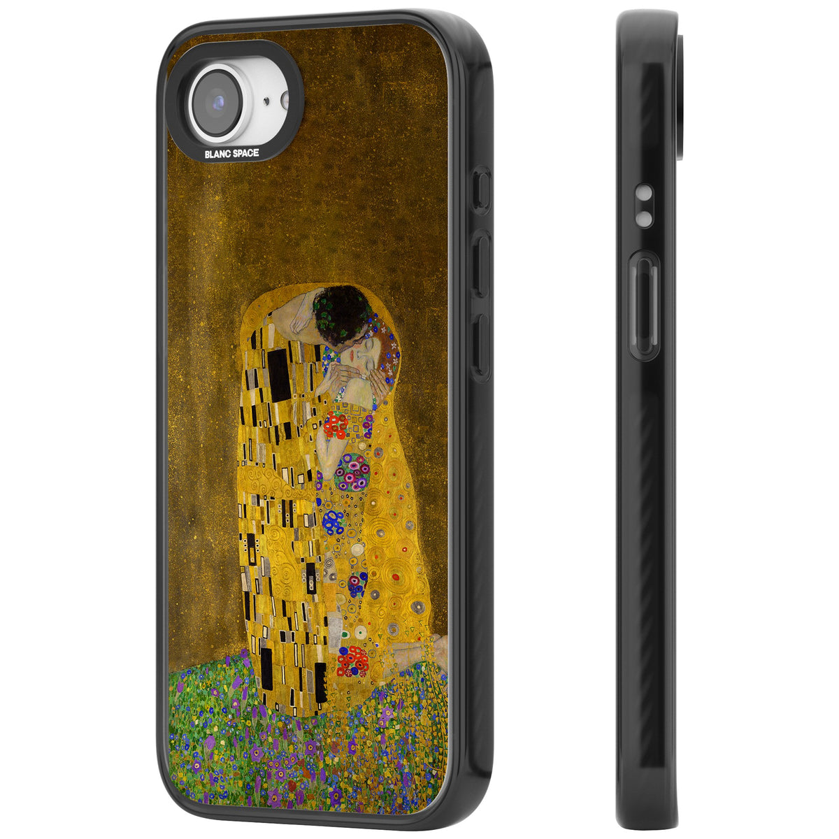 The Kiss iPhone 16e / iPhone 17e Impact Black Phone Case side