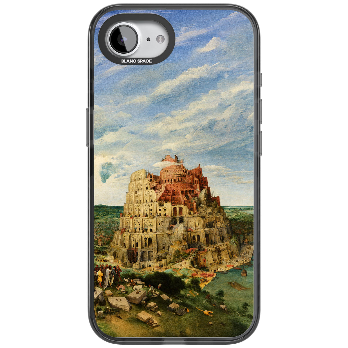 Tower Of Babel iPhone 16e / iPhone 17e Impact Black Phone Case front